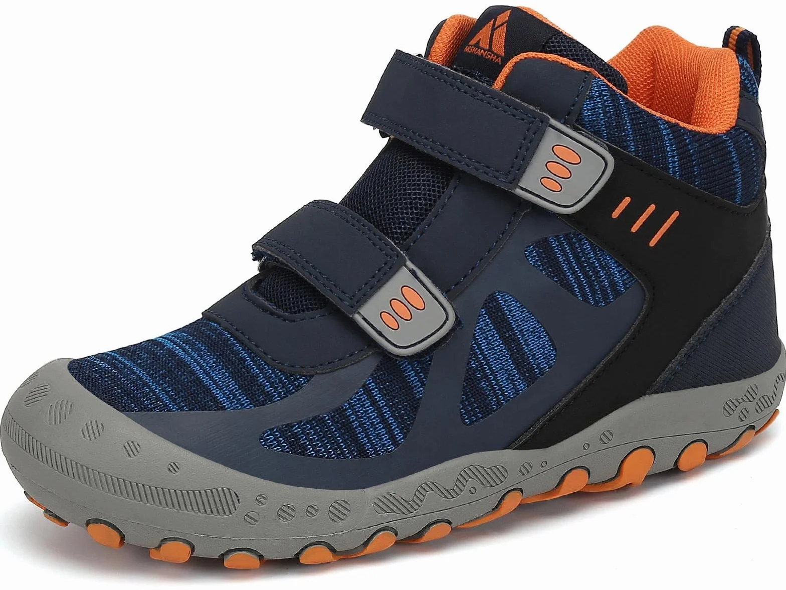 Mishansha Botas de Senderismo Niño Niña Zapatos de Trekking Antideslizante Ligero Zapatillas de Montaña Cómodos Exterior, Azul Vaquero 26 EU