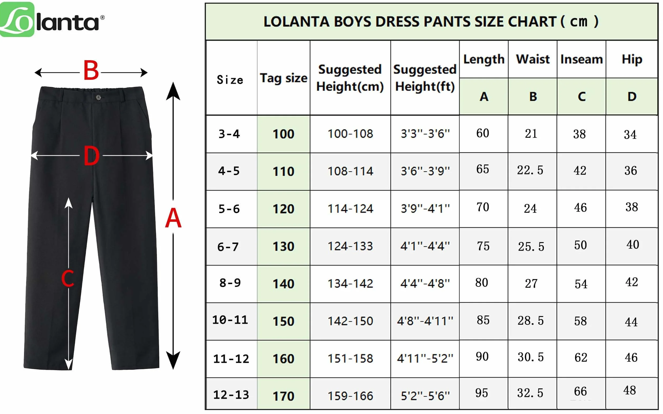 Pantalones Escolares Niño con Cintura Ajustable 3-13 Años LOLANTA