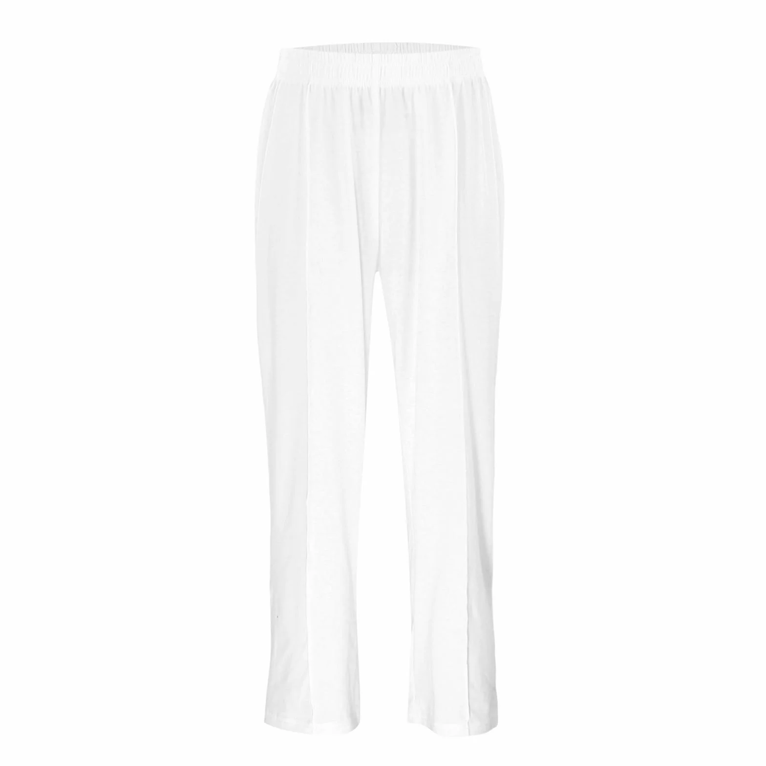 Pantalones largos para niños de color liso con cintura elástica