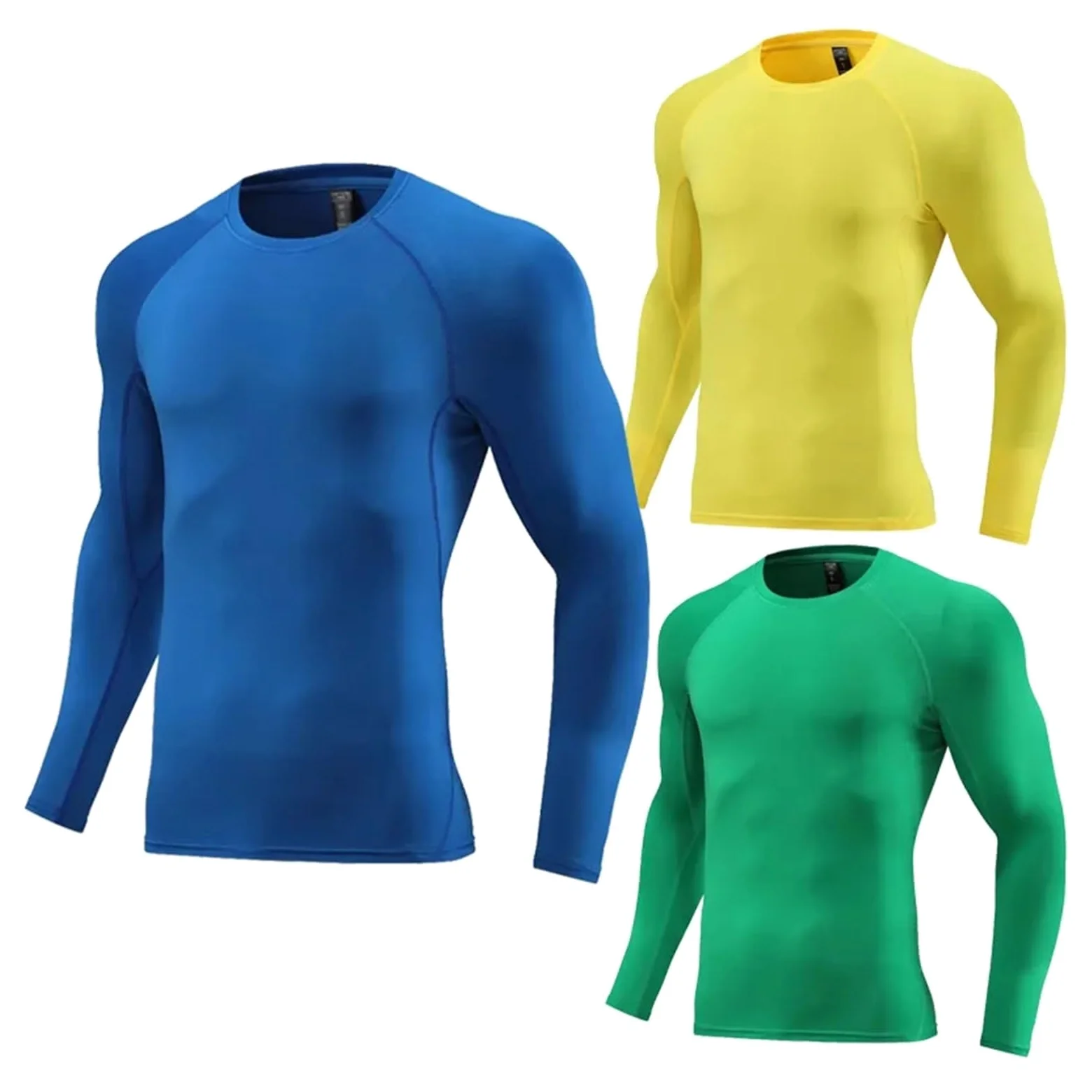 Camisetas largas for Hombre, Ropa Deportiva, Camiseta de compresión for Gimnasio, Fitness, Correr, fútbol, ​​Correr al Aire Libre, Ajustada