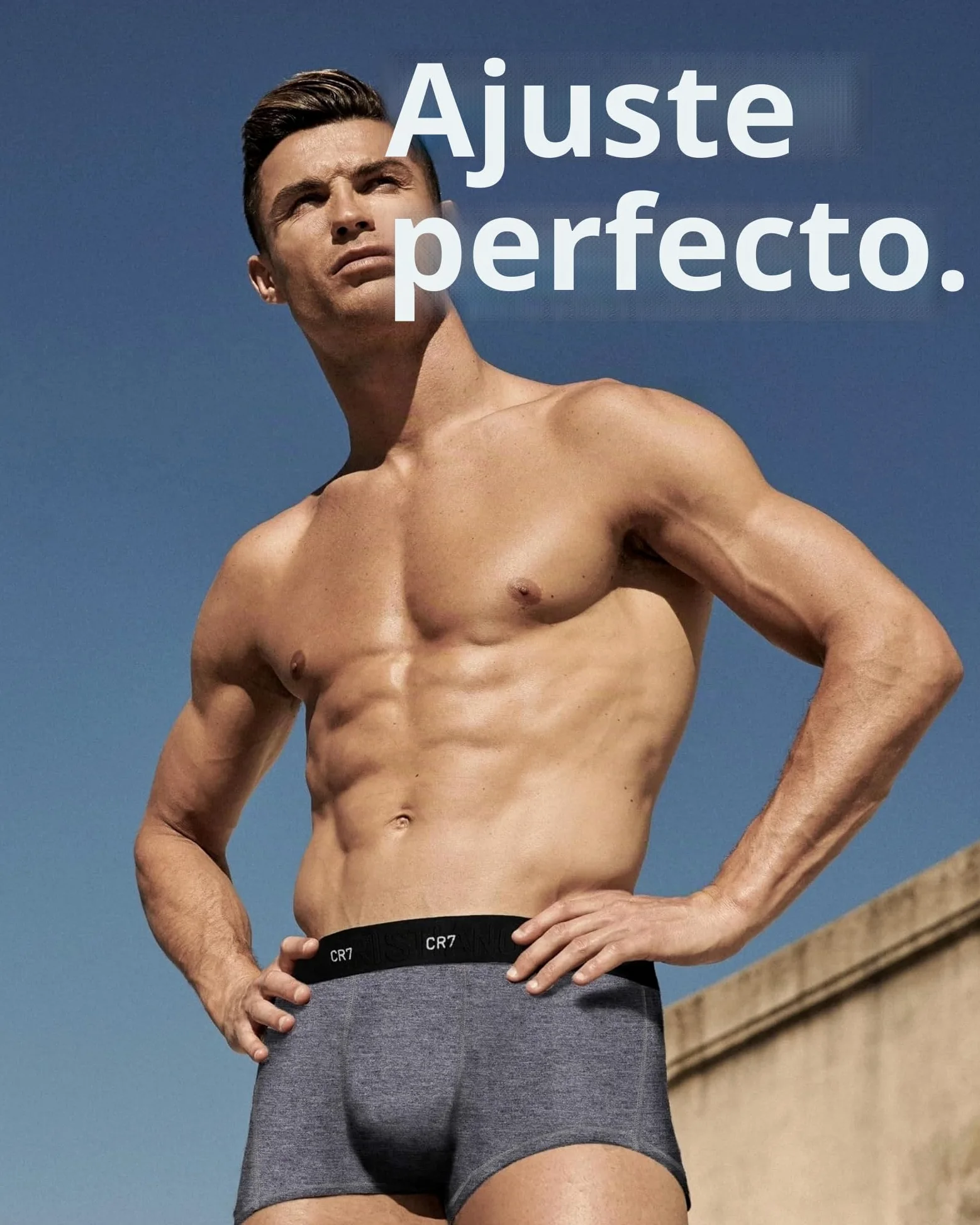 CR7 Cristiano Ronaldo Cr7 Cristiano Ronaldo Baadores Ajustados para Hombre, Paquete de 5 Boxers Hombre (Pack de 5)