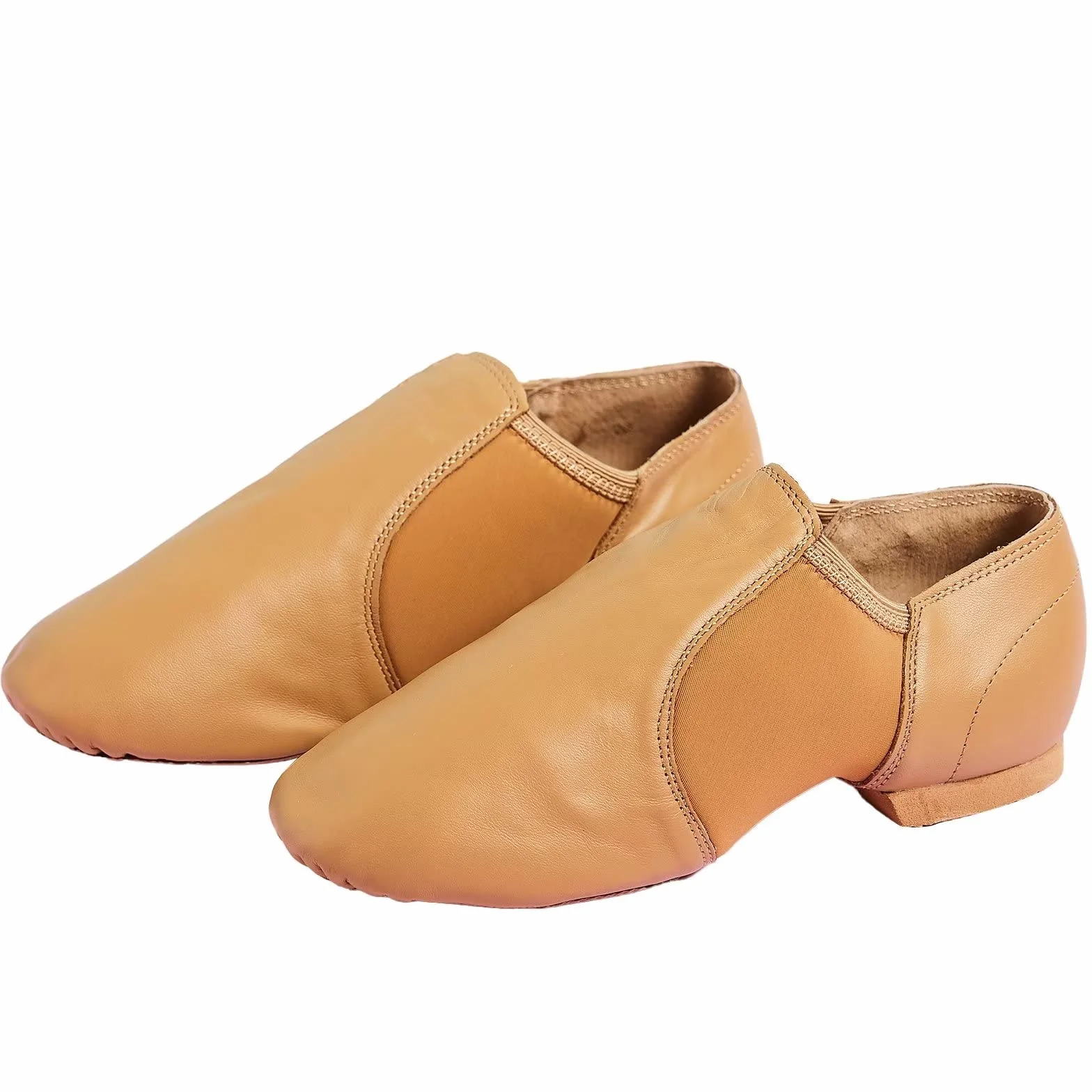 Zapatillas de Jazz Cuero Genuino Suela Partida Zapatos de Danza Modern Jazz para Mujer Hombre