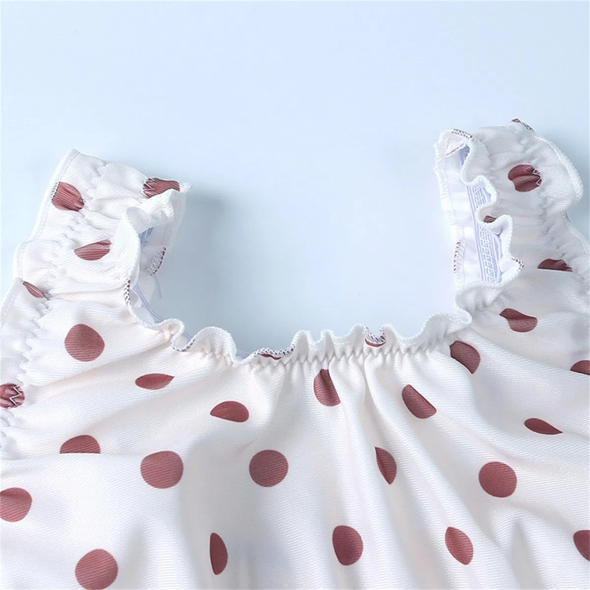 Generisch Vestido de playa de 3 piezas para niños, niñas, traje de baño con estampado de flores, rayas, lunares, traje de baño para niños pequeños, bañador con gorro de baño