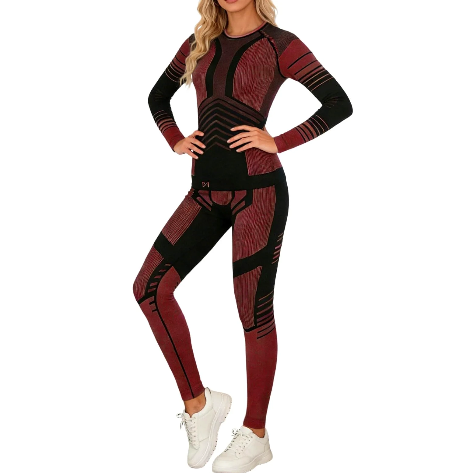 Generisch Ropa interior funcional de alto rendimiento para mujer como juego completo con tecnología de compresión térmica para correr actividades de entrenamiento en frío