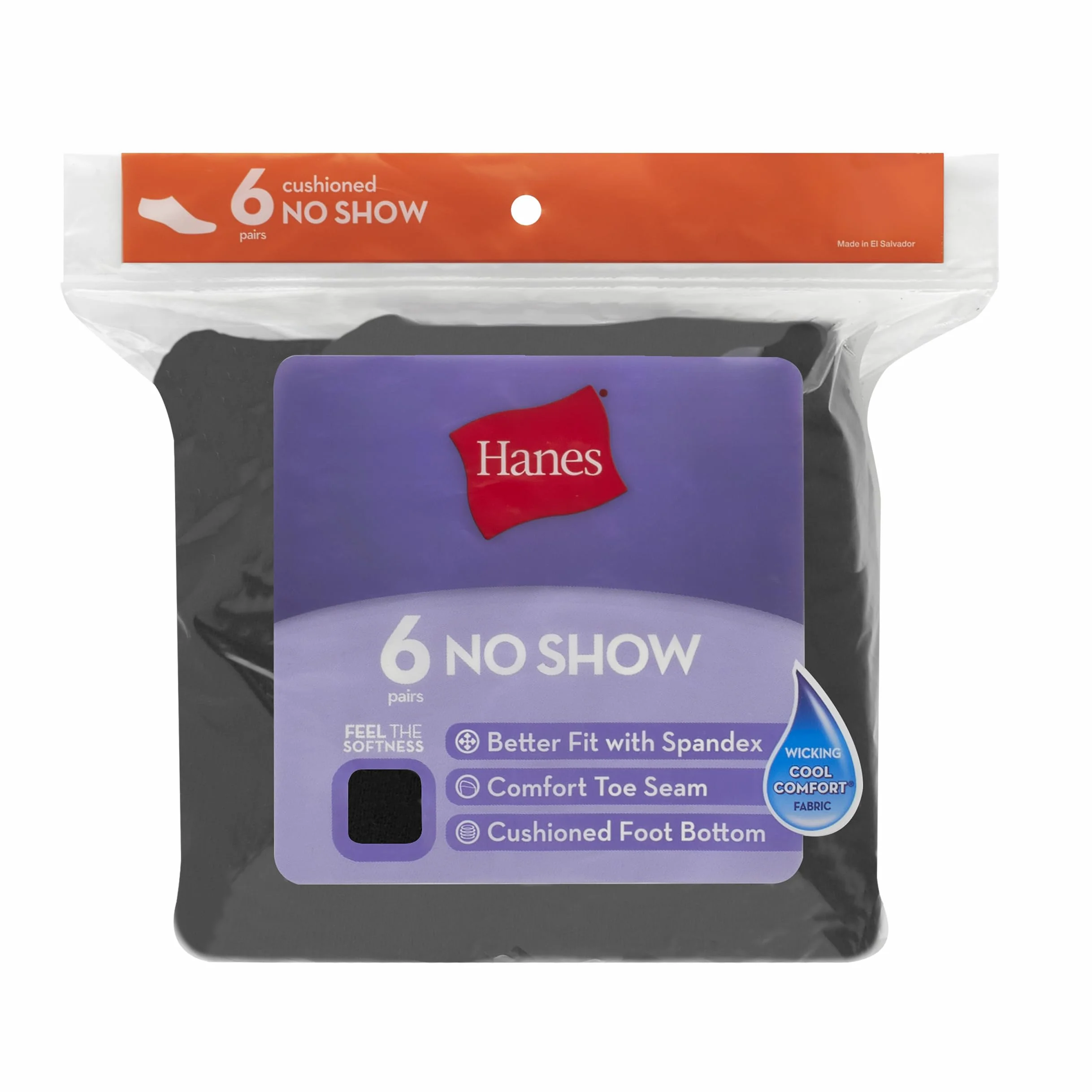 Hanes Calcetín Casual (Pack de 6) para Mujer