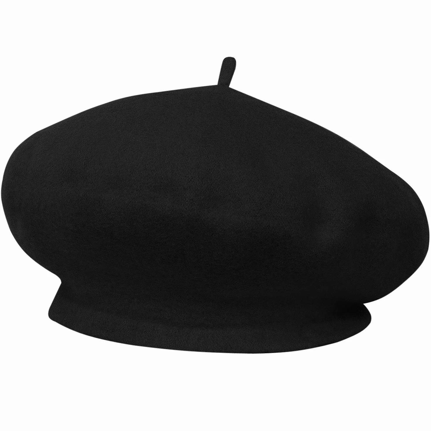 TRIXES Sombrero de boina francesa, accesorio de disfraces, talla única, gorra de lana clásica para otoño, primavera e invierno, boina francesa vintage, color liso