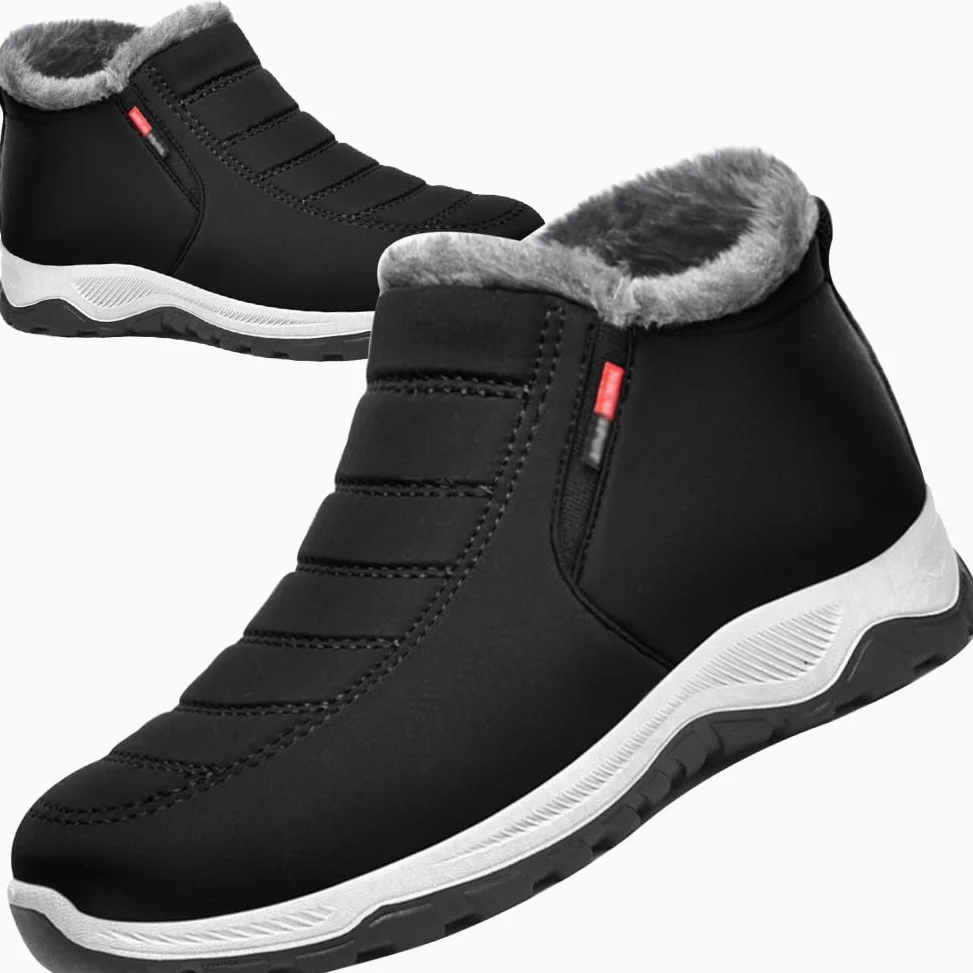 Zapatos Extra Ancho Mujer Invierno Cálidas Zapatos Especiales para Juanetes Mujer de Osteoartritis Zapatos Ancho Especial para Pies Delicados Antideslizantes y Cómodos,Negro,41/255mm