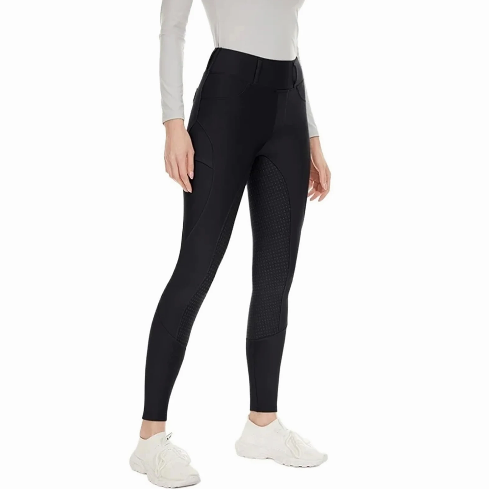 Pantalones de equitación Felpa Invierno for Mujer, calzas ecuestres cálidas y Gruesas, Mallas Silicona Antideslizantes for Montar a Caballo para Ciclismo Y Deportes
