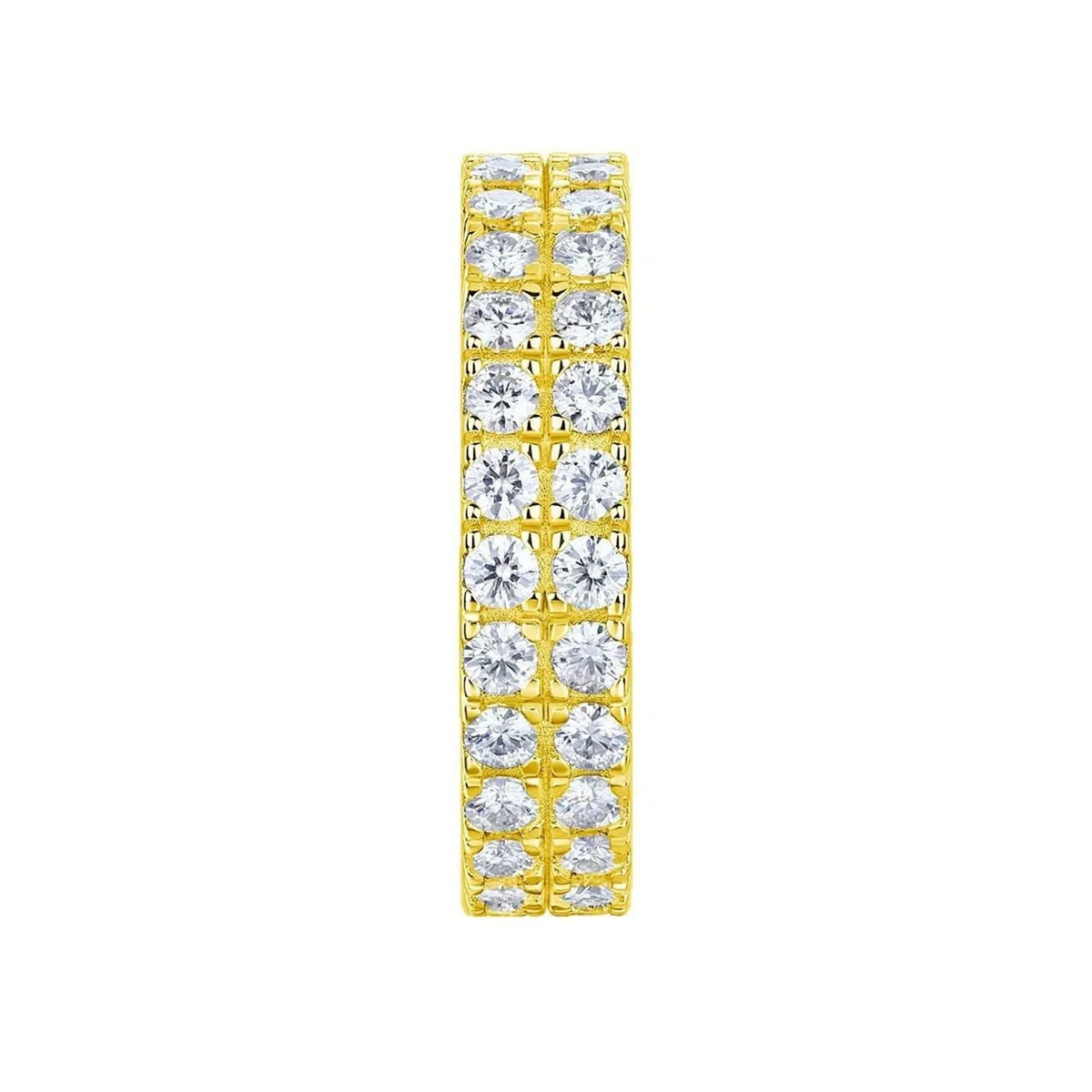 KnSam Anillo de boda de oro de 9 K/14 K/18 K, joyas auténticas, anillos de amistad eterno con moissanita, anillos de banda de oro amarillo Au 375/585/750, talla 47-65