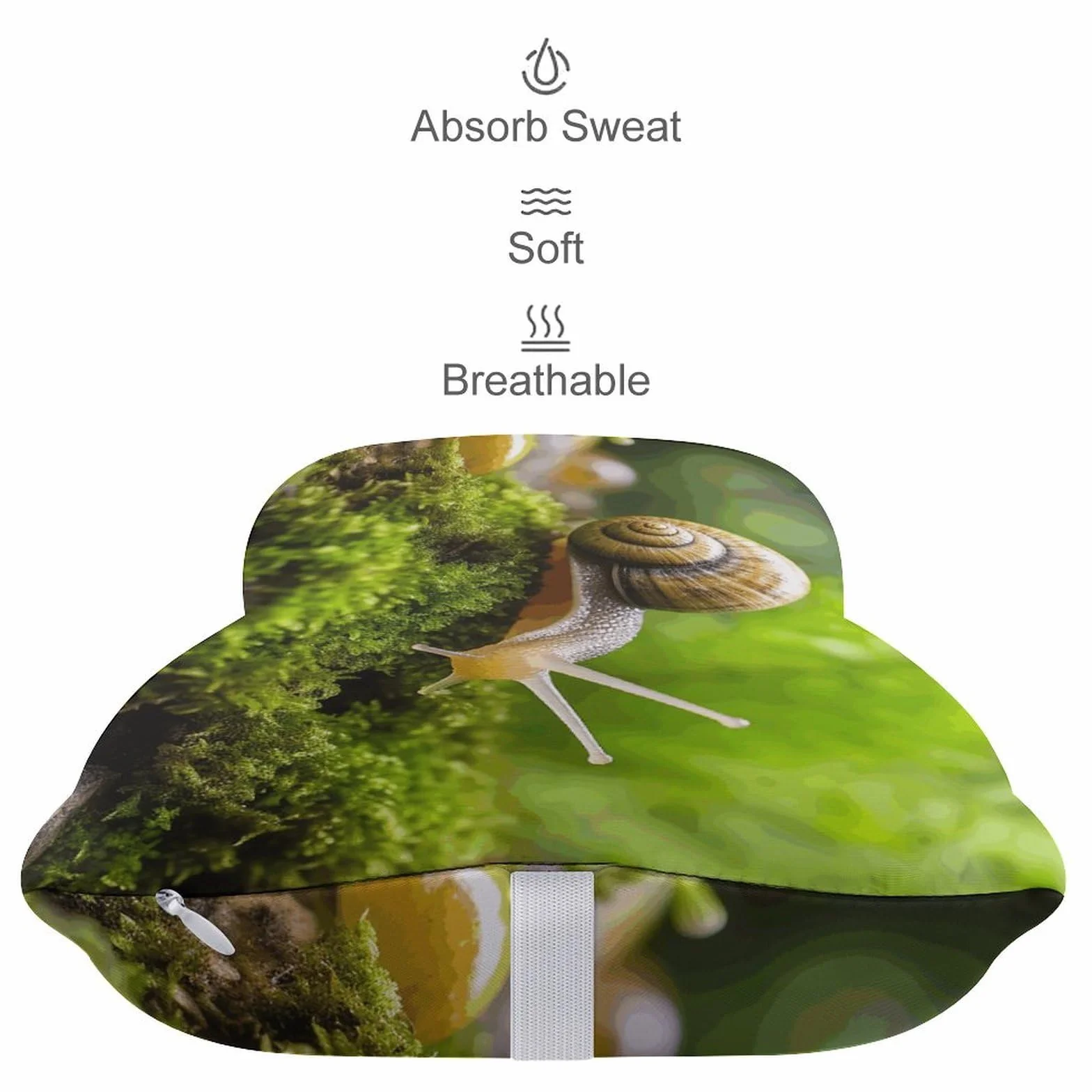 Almohada de caracol para gatear, núcleo de almohada de espuma viscoelástica, cojín, proporciona apoyo para el cuello, almohadas de coche para viajes y oficinas en casa.