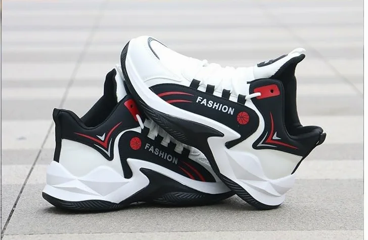 Zapatillas de Baloncesto de caña Alta for Hombre, Transpirables, Antideslizantes, Resistentes al Desgaste y con absorción de Impactos, for Deportes al Aire Libre.