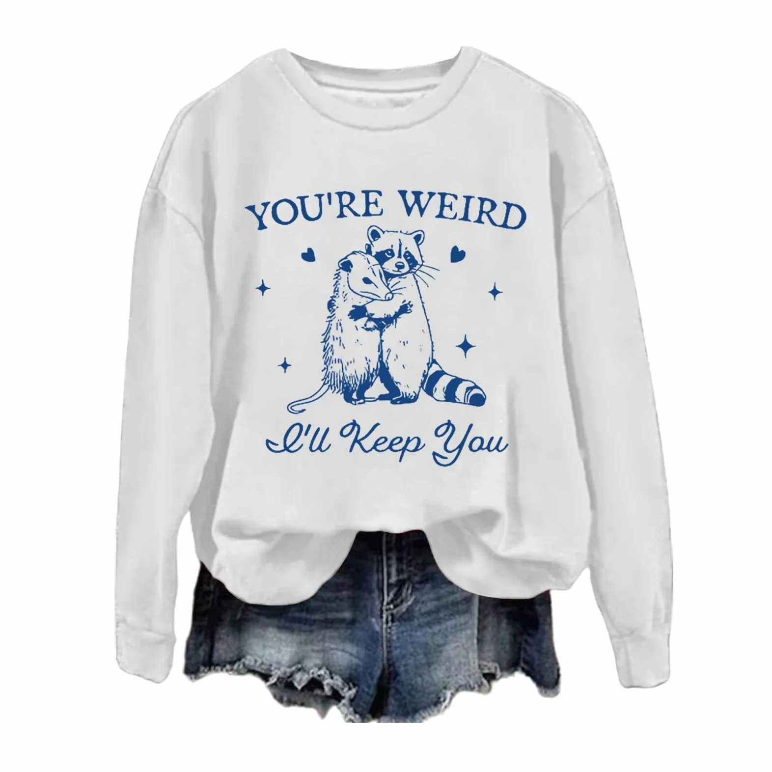 Sudaderas Mujer,Sudadera con Capucha de Manga Larga Holgada de Color sólido Informal a la Moda para Mujer con Estampado de Letras No Soy para Todos y Cuello Redondo