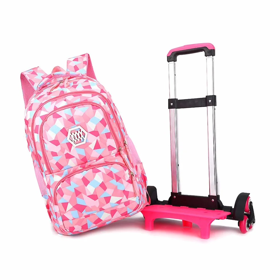 Mochilas Escolares con Ruedas, Bolsas Escolares con Ruedas Niña Mochilas Escolar Trolley para Niñas Estuches Escolares para Niñas y Niños