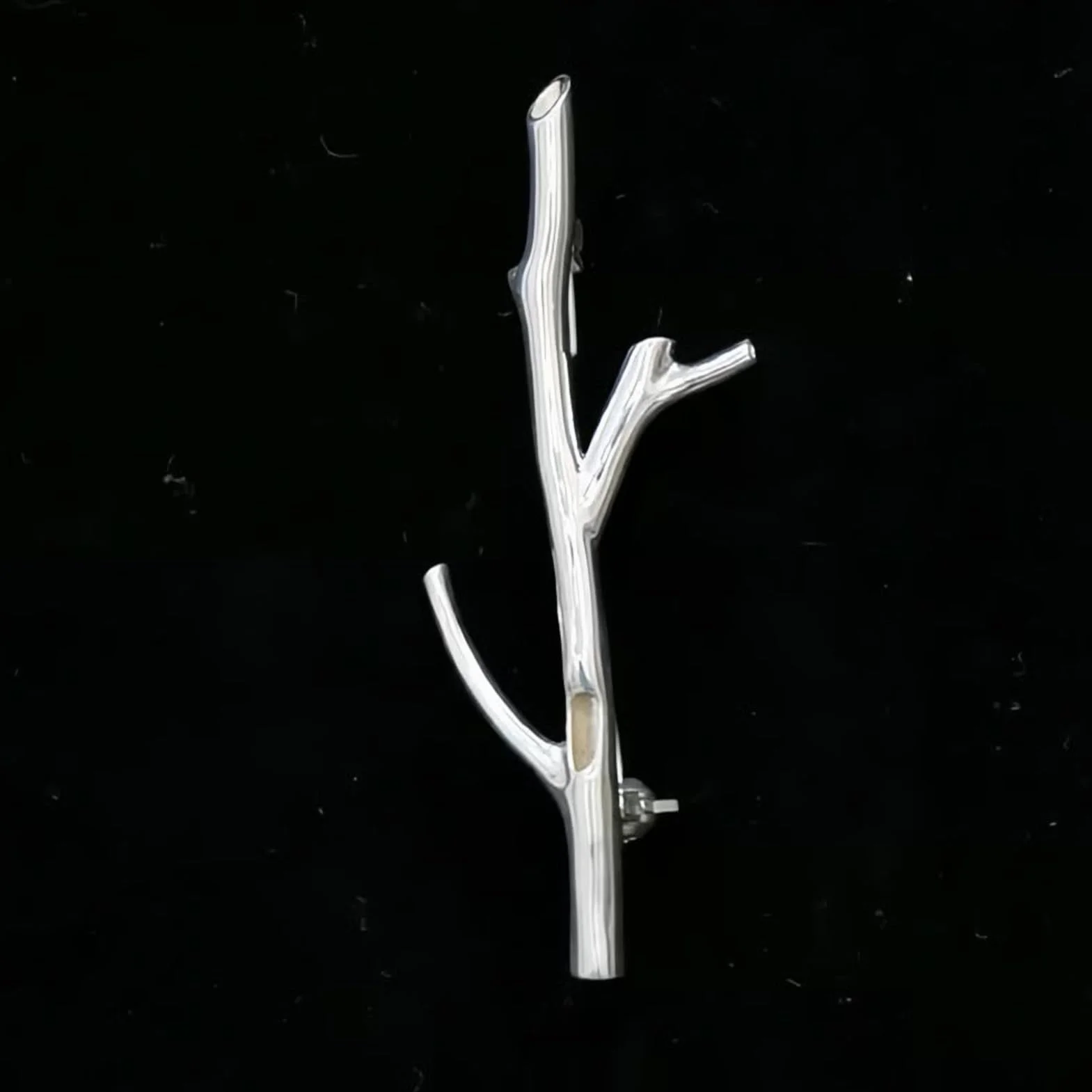 Broche Porta Ramo | Pin para Flores Frescas y Secas con Forma de Rama | Accesorio Elegante para Chaqueta, Sombrero Bolso | Para Bodas, el Día a Día