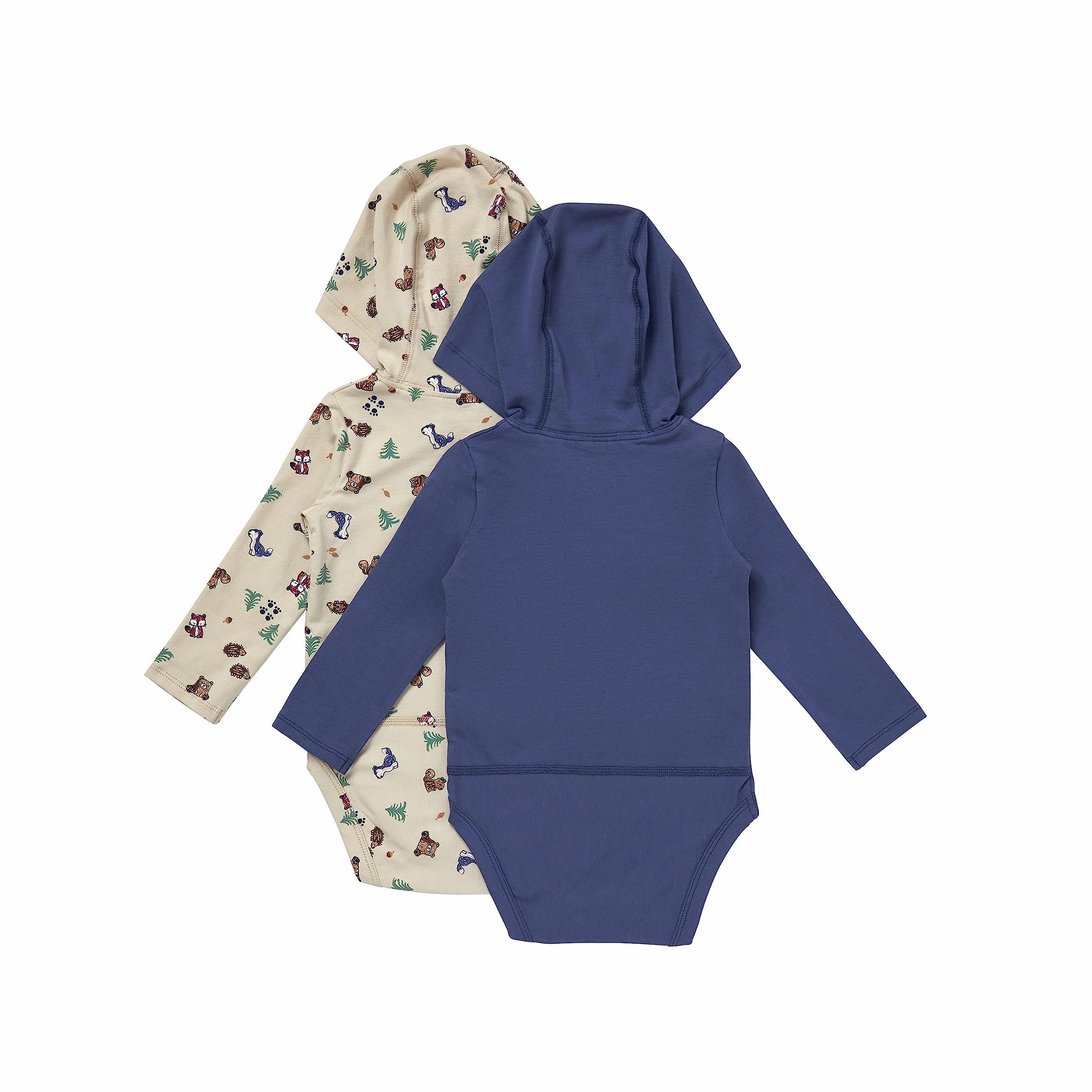 Hanes Pure Comfort - Body de manga larga con capucha, unisex, paquete de 3 Conjunto de camisetas para bebés y niños pequeños bebés niñas