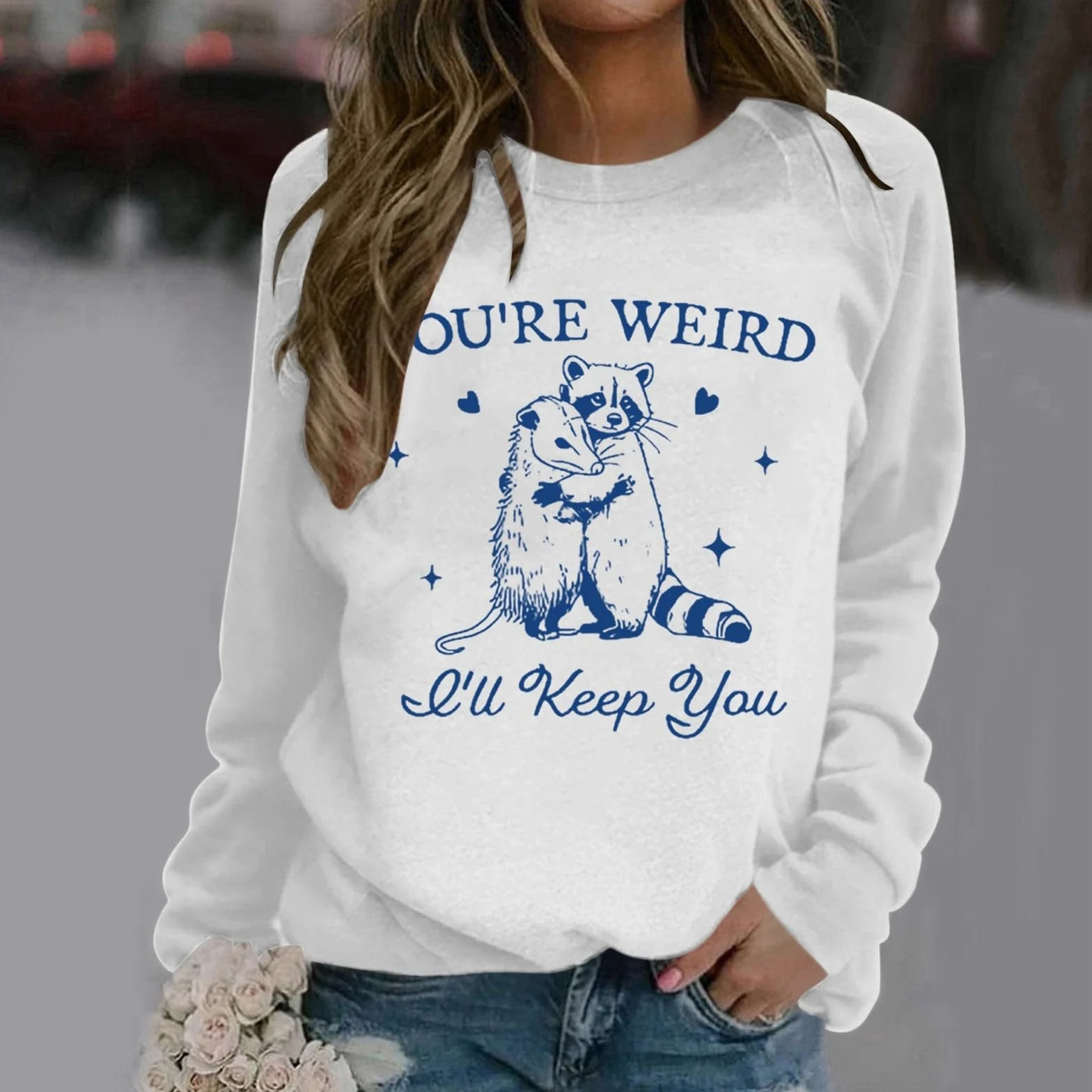 Sudaderas Mujer,Sudadera con Capucha de Manga Larga Holgada de Color sólido Informal a la Moda para Mujer con Estampado de Letras No Soy para Todos y Cuello Redondo