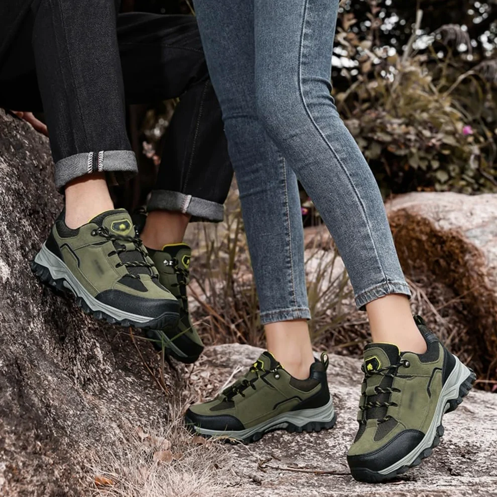 Zapatillas Senderismo Impermeables Hombre Calzado Trekking Ante | Antideslizante Resistente Desgaste, Zapatos Caminar Aire Libre Ligeros Informales, Trail Running Viajes Acampada