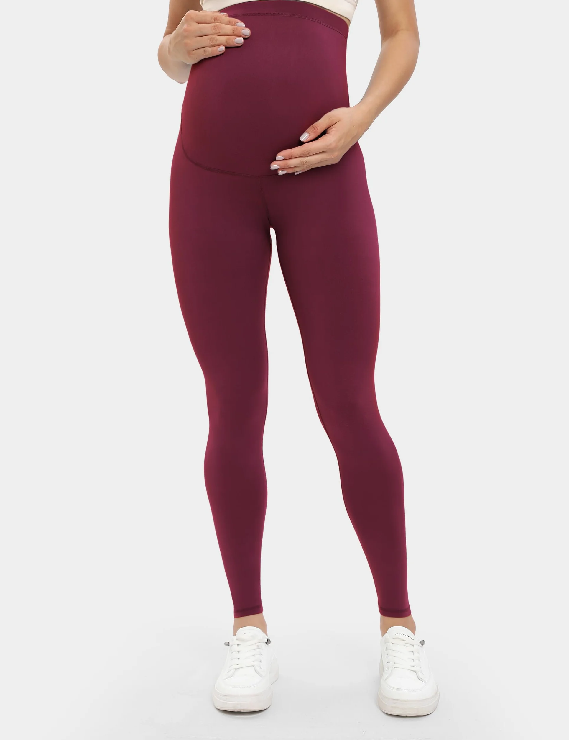 Buttergene Paquete de 5 leggings de maternidad Creamlush para mujer, pantalones de yoga de maternidad, leggings de embarazo, ropa de maternidad