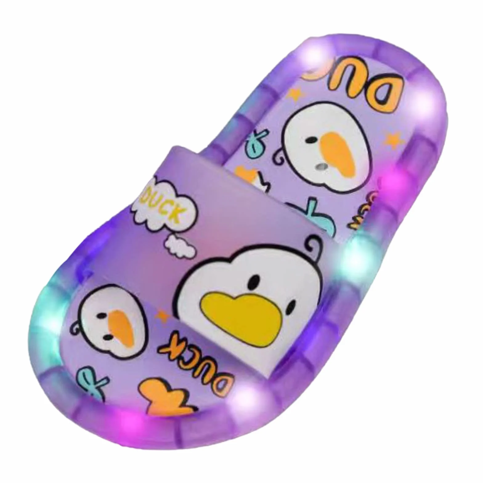 FGUUTYM Chanclas de baño para niña niño, chanclas de baño, luz sobre LED, chanclas de baño, súper suaves, súper ligeras, antideslizantes, sandalias de bebé, zapatos para niños, zapatillas para