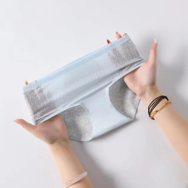 6 Piezas de Bragas de Algodón a Prueba de Fugas para Adolescentes Bragas para El Período Bragas Posparto Bragas Menstruales Ropa Interior Absorbente Bragas a Prueba de Fugas para Flujo Abundante Mu