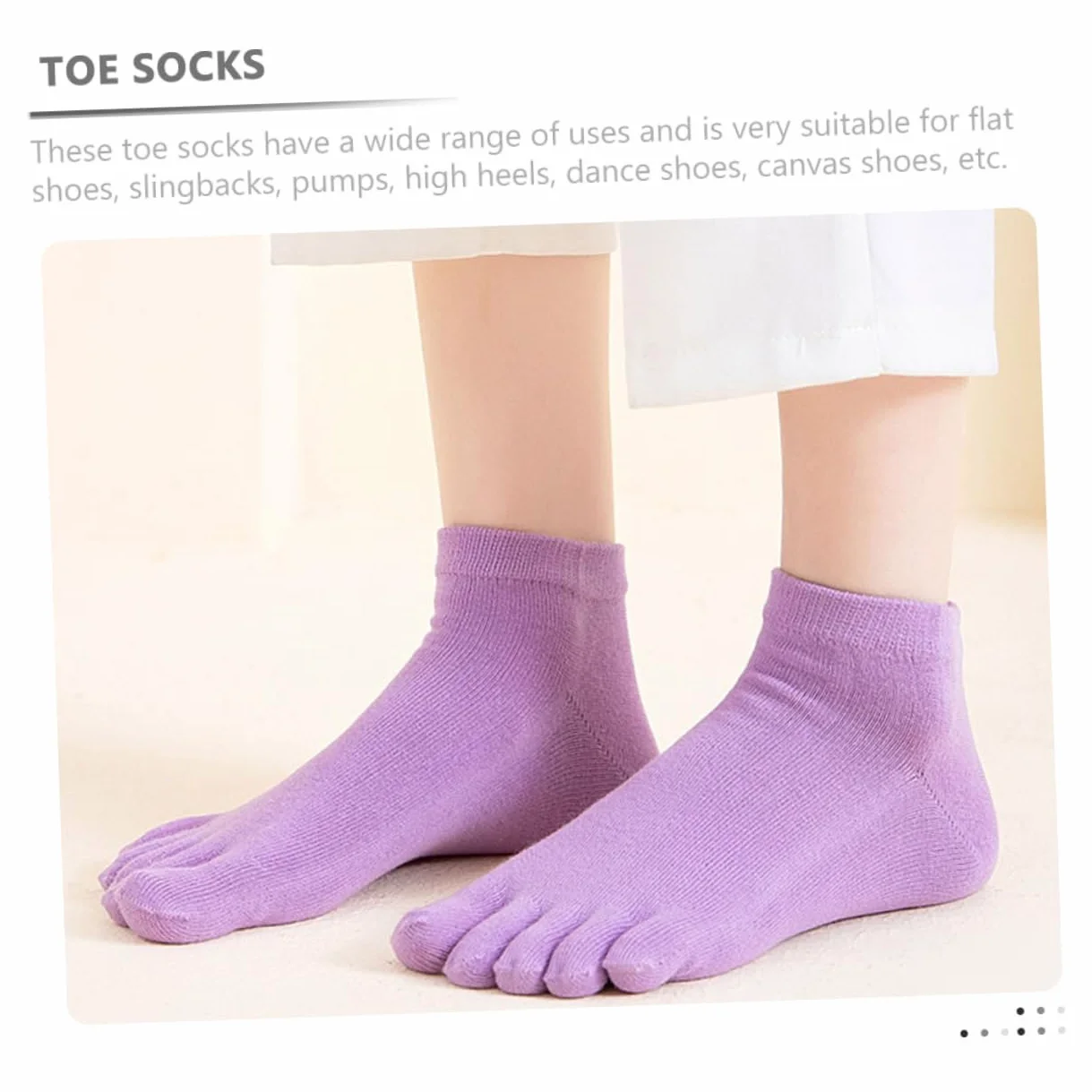 BESTYASH Calcetines Con Dedos Calcetines Altos Para Mujer Calcetines Bajos Invisibles Calcetines De Cinco Dedos Calcetines Separados Calcetines Para Mujer Calcetines Cortados