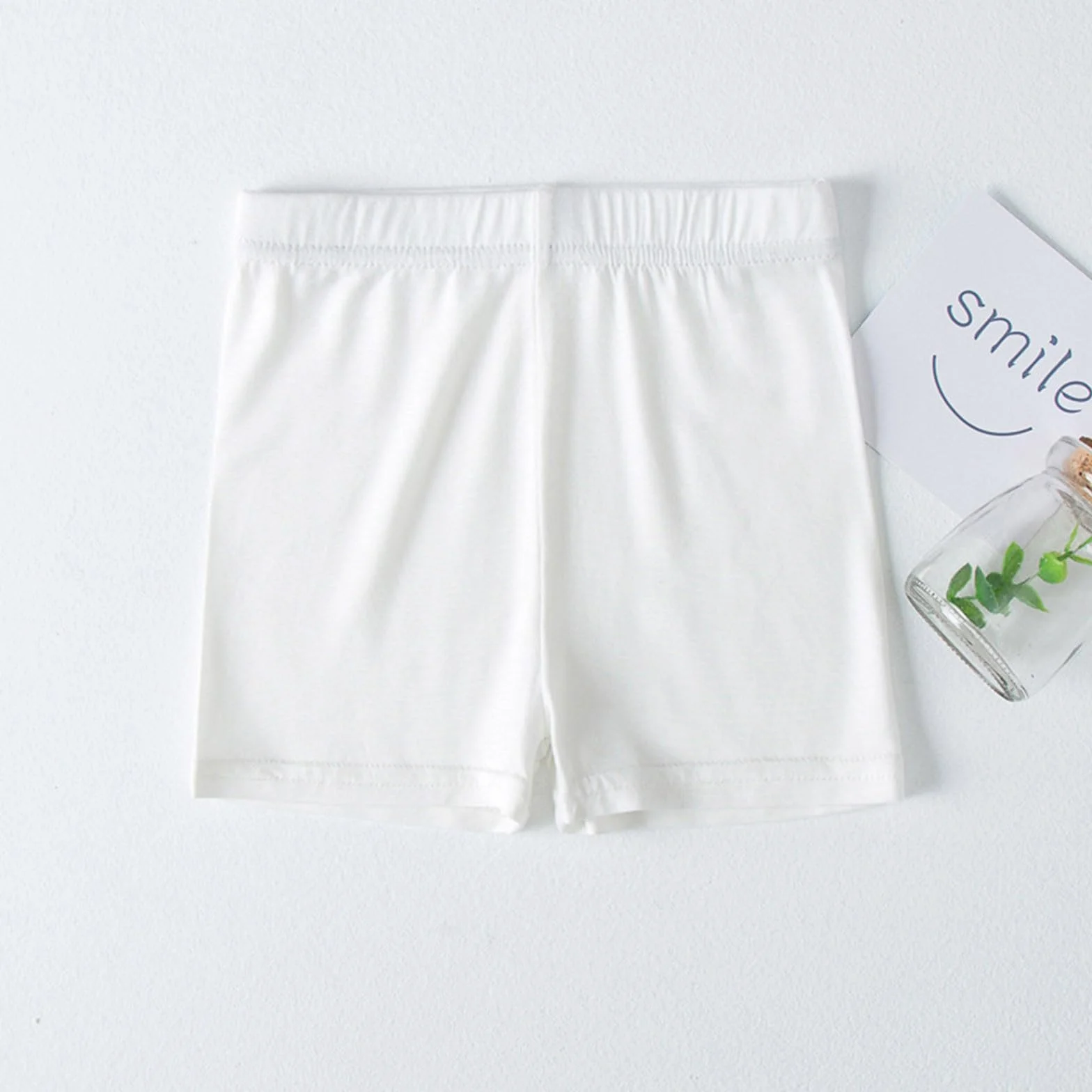 Pantalones cortos de danza para niños transpirables color sólido