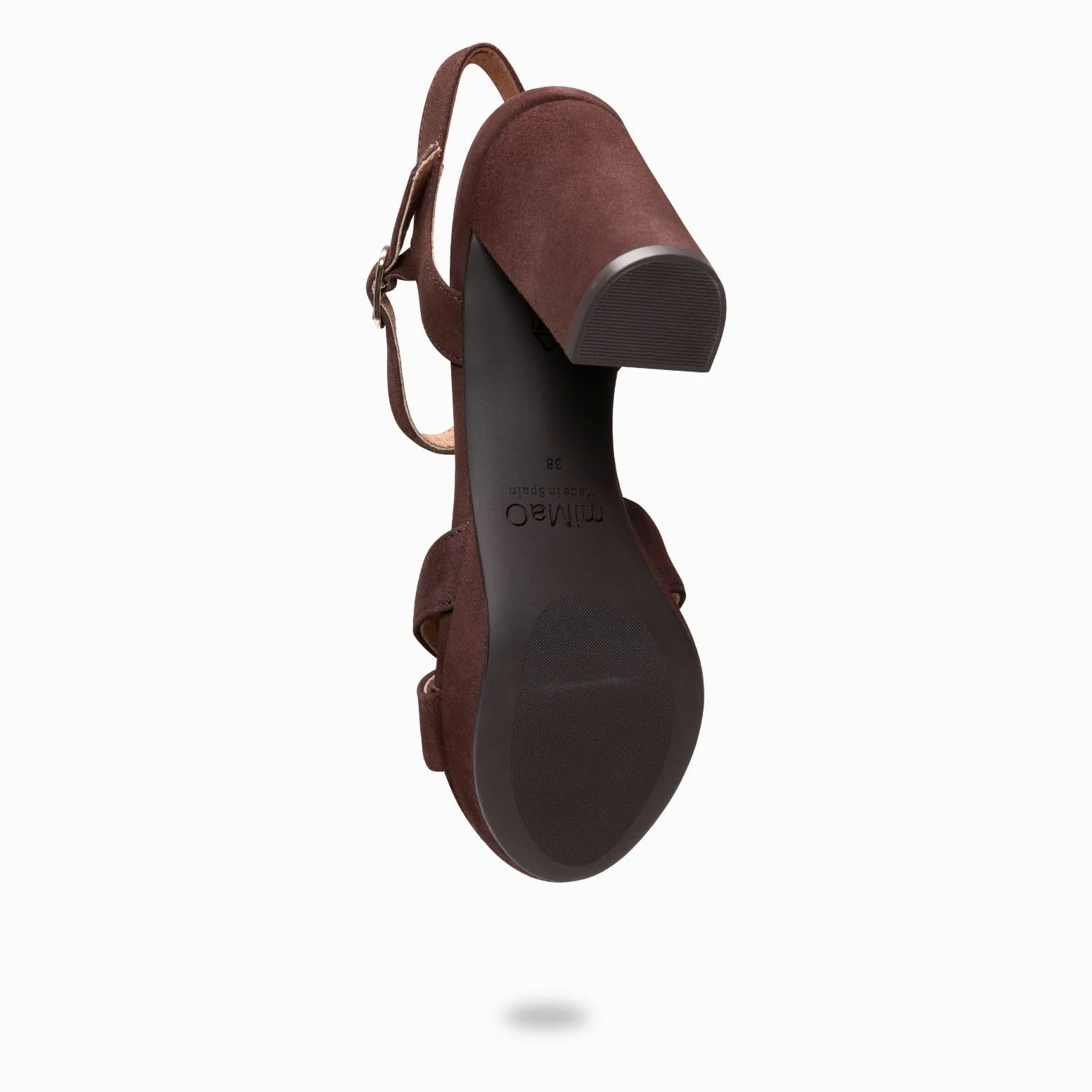 miMaO. Sandalias de Fiesta Cómodas en Piel con tacón y Plataforma. con Plantilla de Gel. Diseñado y Fabricado en España