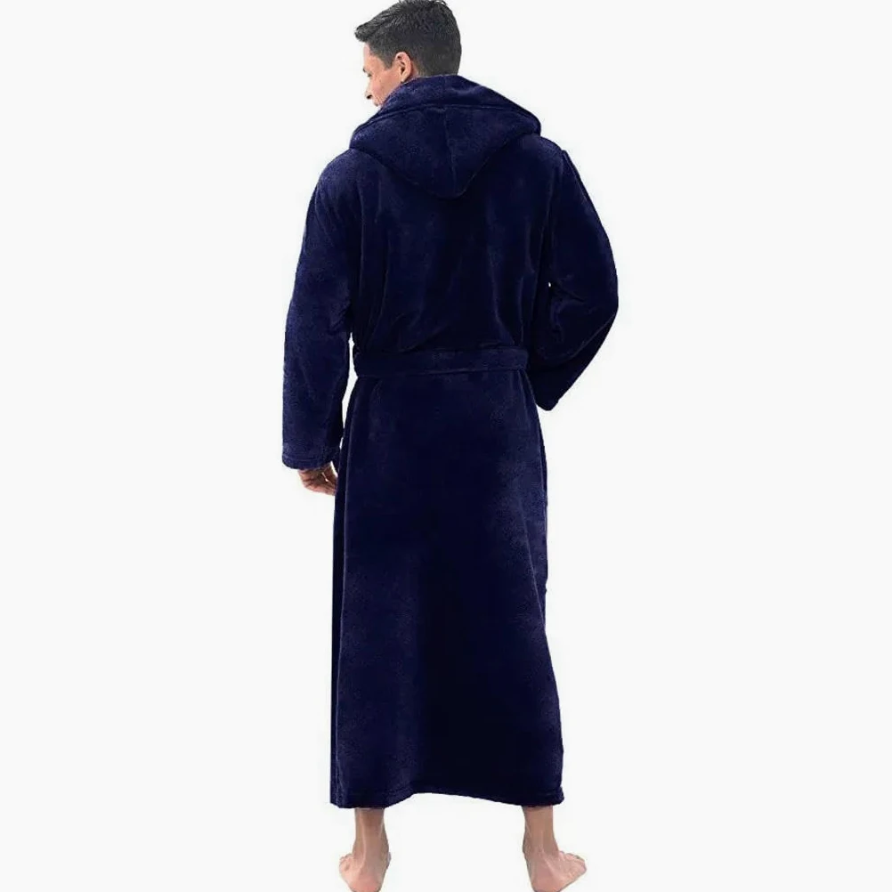 KOSTEN Bata De Baño Mujer Los Pijamas De Invierno Con Capucha Para Hombres Engrosan Y Calientan Los Abrigos De Bata De Manga Larga Para Hombres