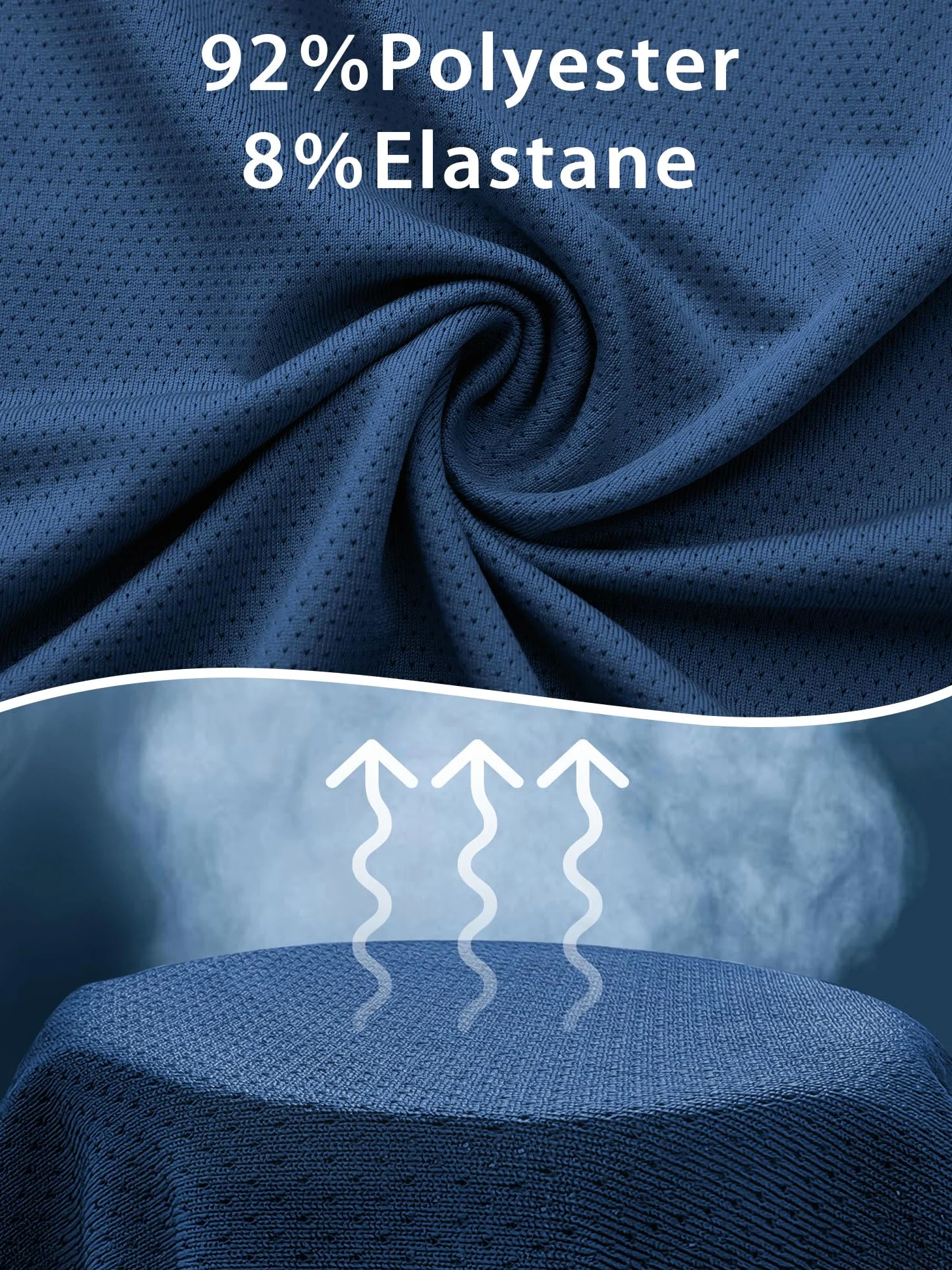 ANGEL CITIZ Paquete de 5 o 3 camisetas para hombre, ajuste seco, camisetas de gimnasio que absorben la humedad, ropa de entrenamiento, camisetas lisas