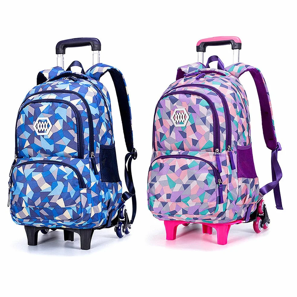 Mochilas Escolares con Ruedas, Bolsas Escolares con Ruedas Niña Mochilas Escolar Trolley para Niñas Estuches Escolares para Niñas y Niños