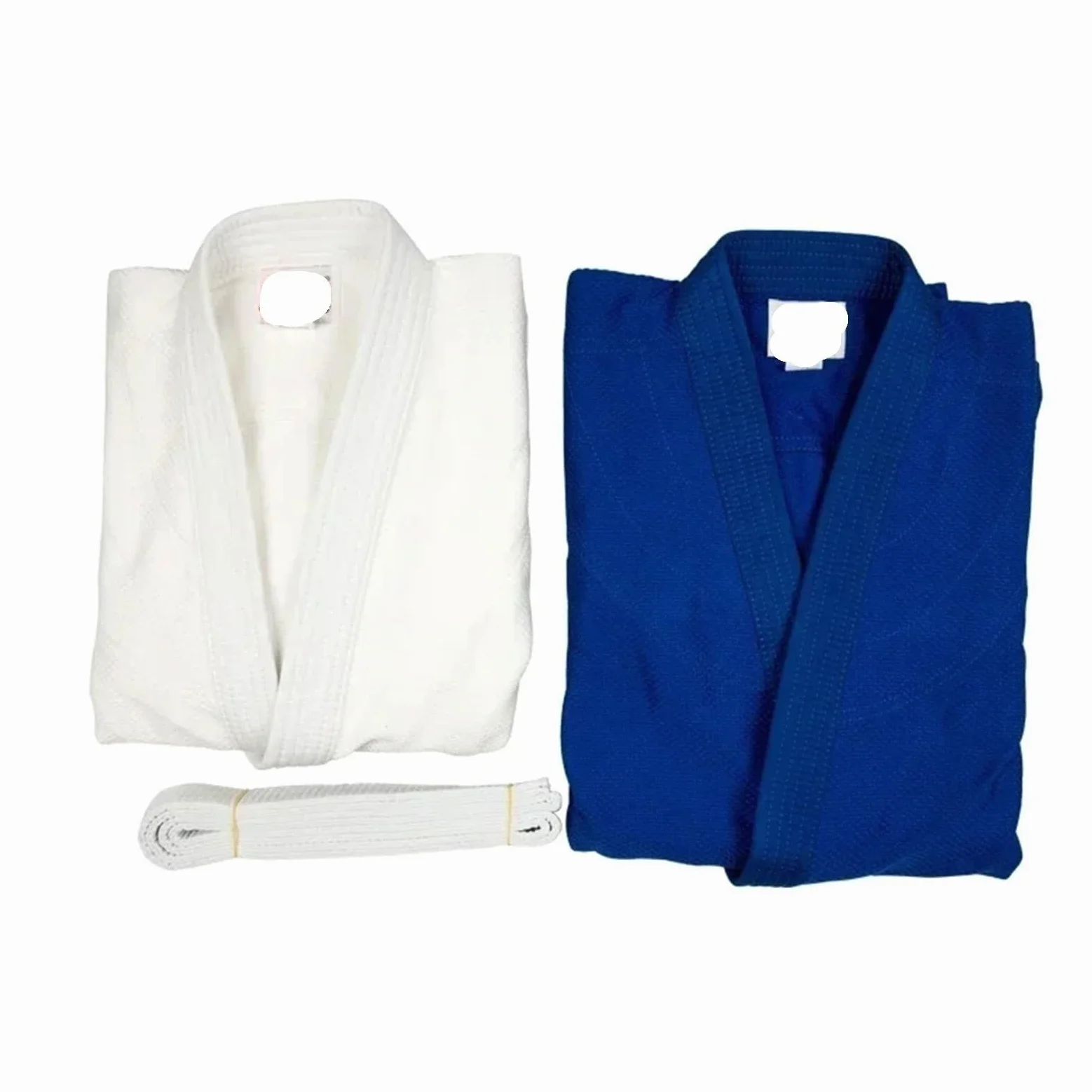 Traje De Judo Uniforme profesional de artes marciales Judo Gi con cinturón blanco, Kimono blanqueado tejido único, perfecto for competición o entrenamiento