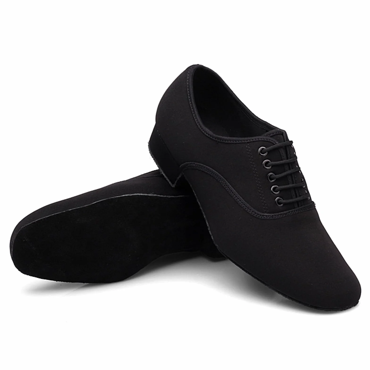 Zapatos De Baile Hombre Tacón Bajo para Salón De Baile Tango Vals Cuero para Interiores