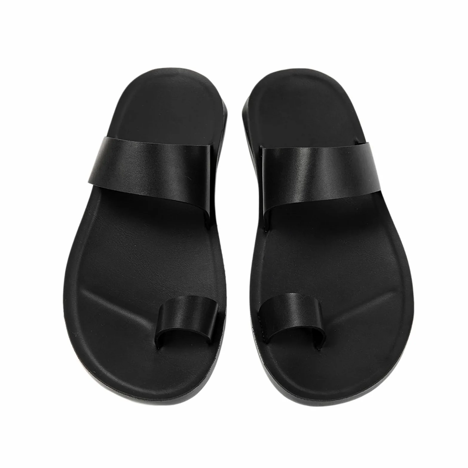 Zapatillas de casa Verano Los Hombres, Sandalias Playa Casuales, Deslizamiento Cómodo En Diapositivas Para Paseos Ocio, Viajes Y Uso Al Aire Libre