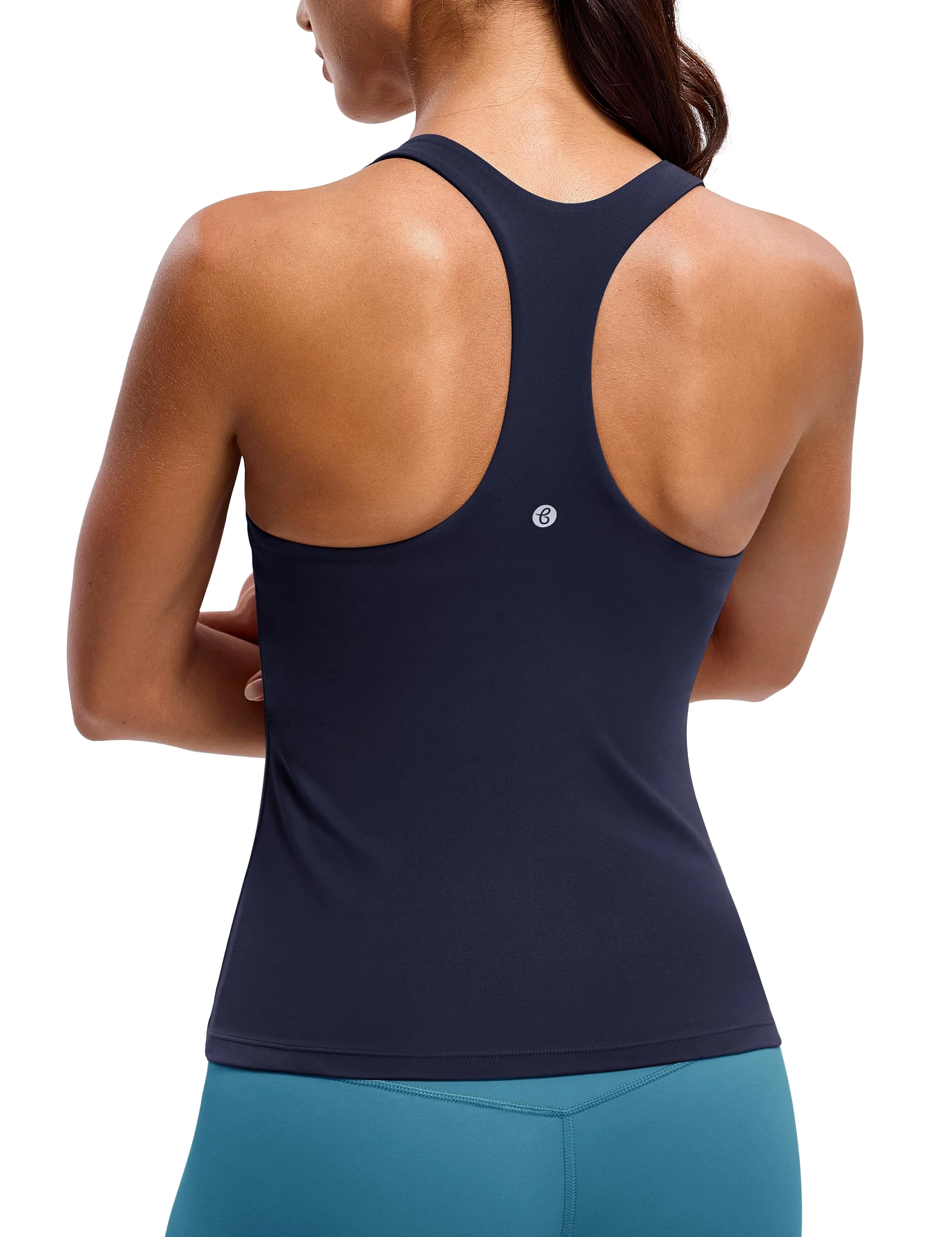 BAYDI Clouduxi - Camiseta de tirantes para yoga, con sujetador integrado