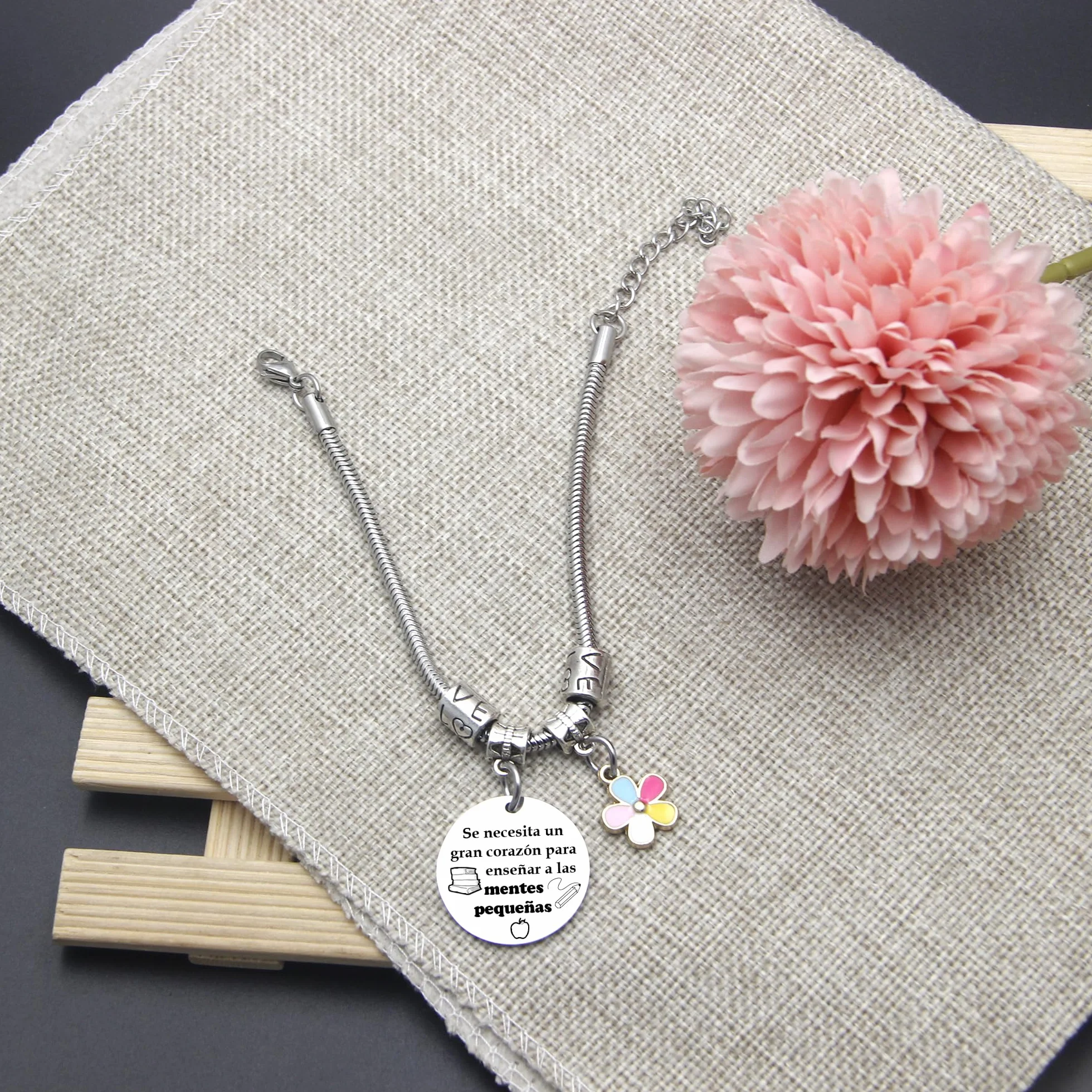 Pulsera Profesoras Regalo Grabado Maestro Graduación Cumpleaños