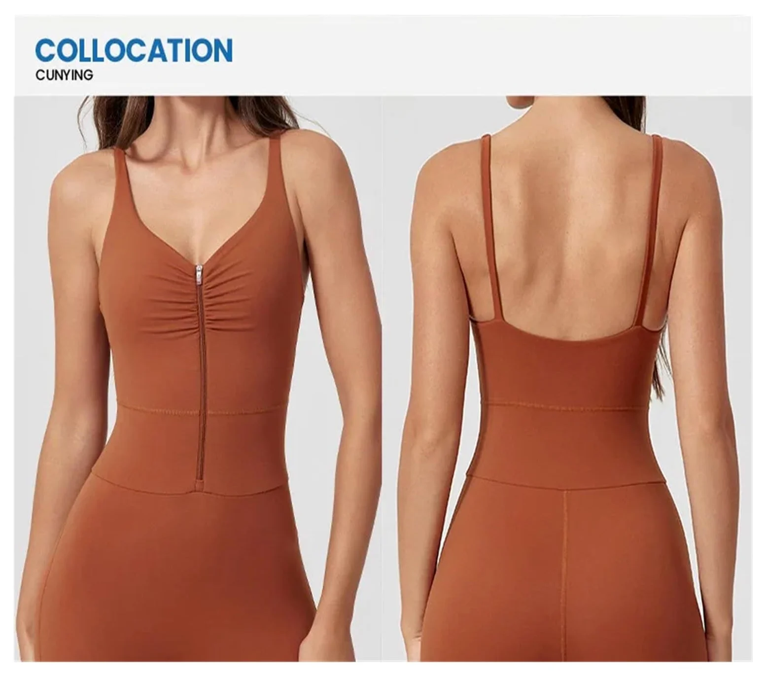 Body de Yoga sin Espalda Traje De Yoga Una Pieza For Mujer, Ropa Deportiva para Yoga