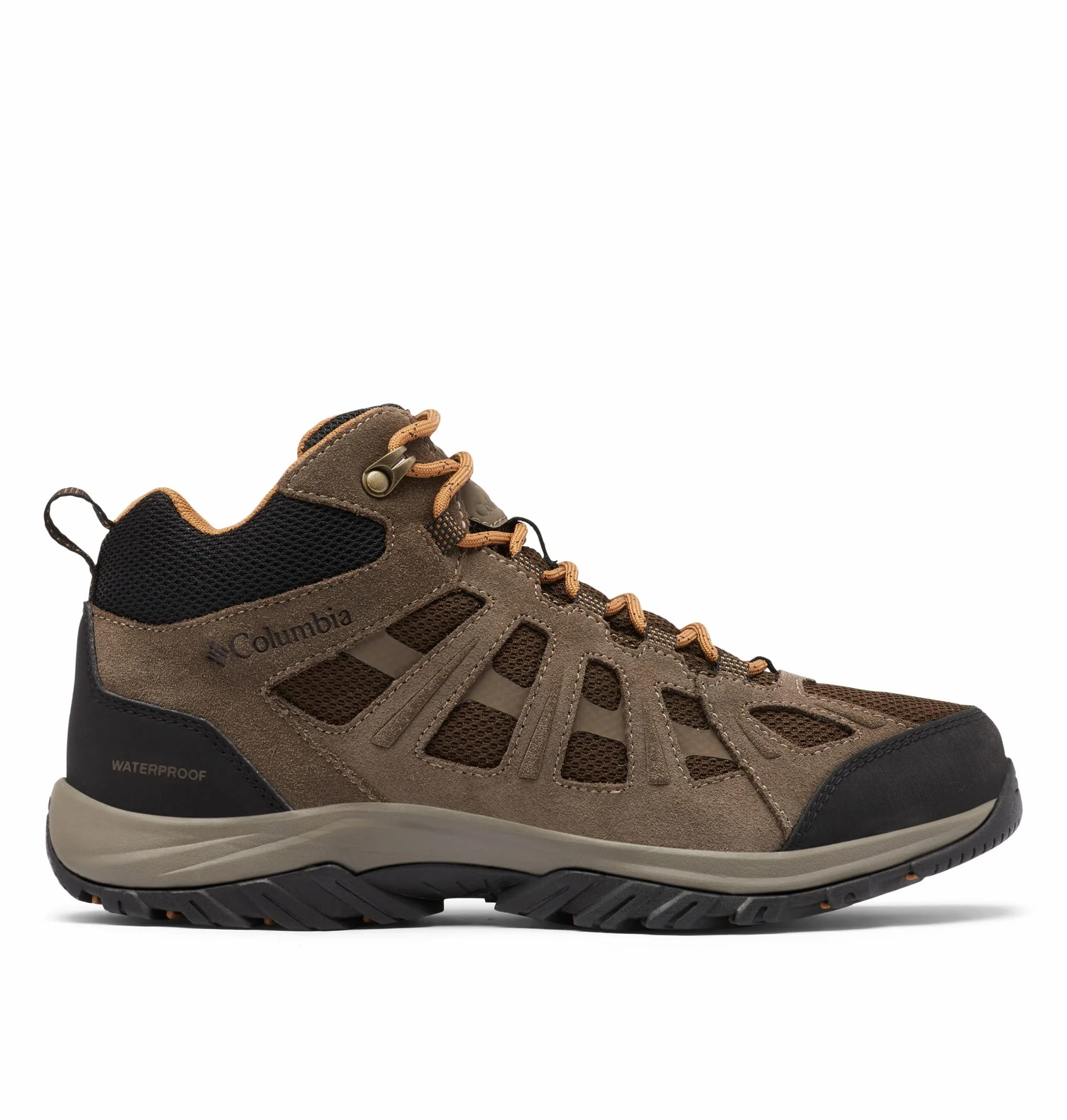 Columbia Redmond 3 Mid WP, Botas montaña de senderismo y trekking, Hombre, Cordovan Elk 2023, 50 EU
