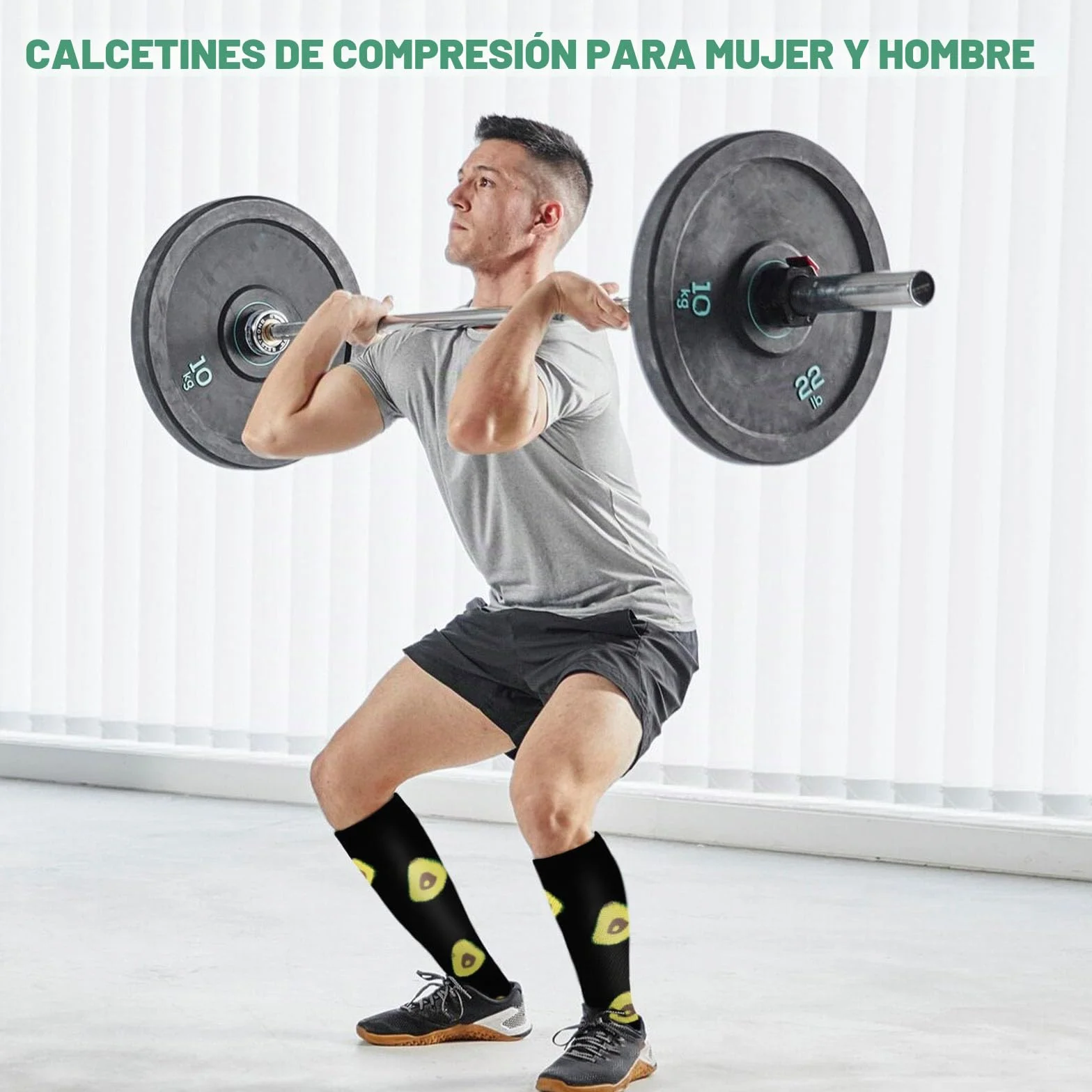 LEOSTEP Calcetines de Compresión 6 Pares para Hombres y Mujeres, Soporte Diario Viajes Trabajo