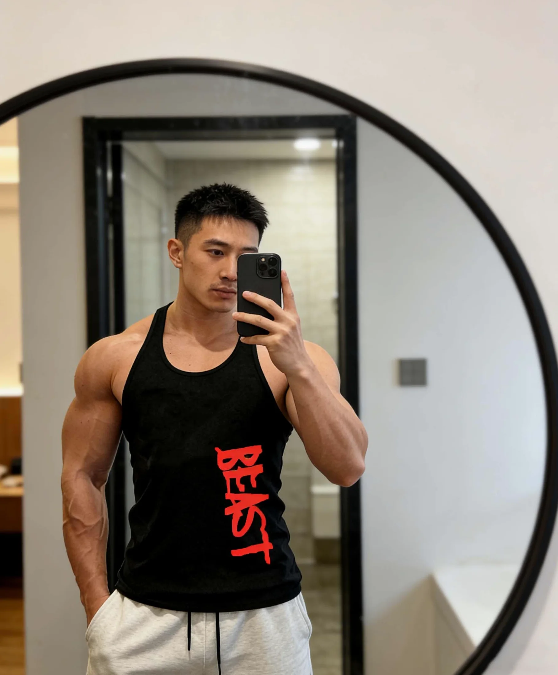 Camiseta de Tirantes para Hombre Beast Gym Stringer de algodón…