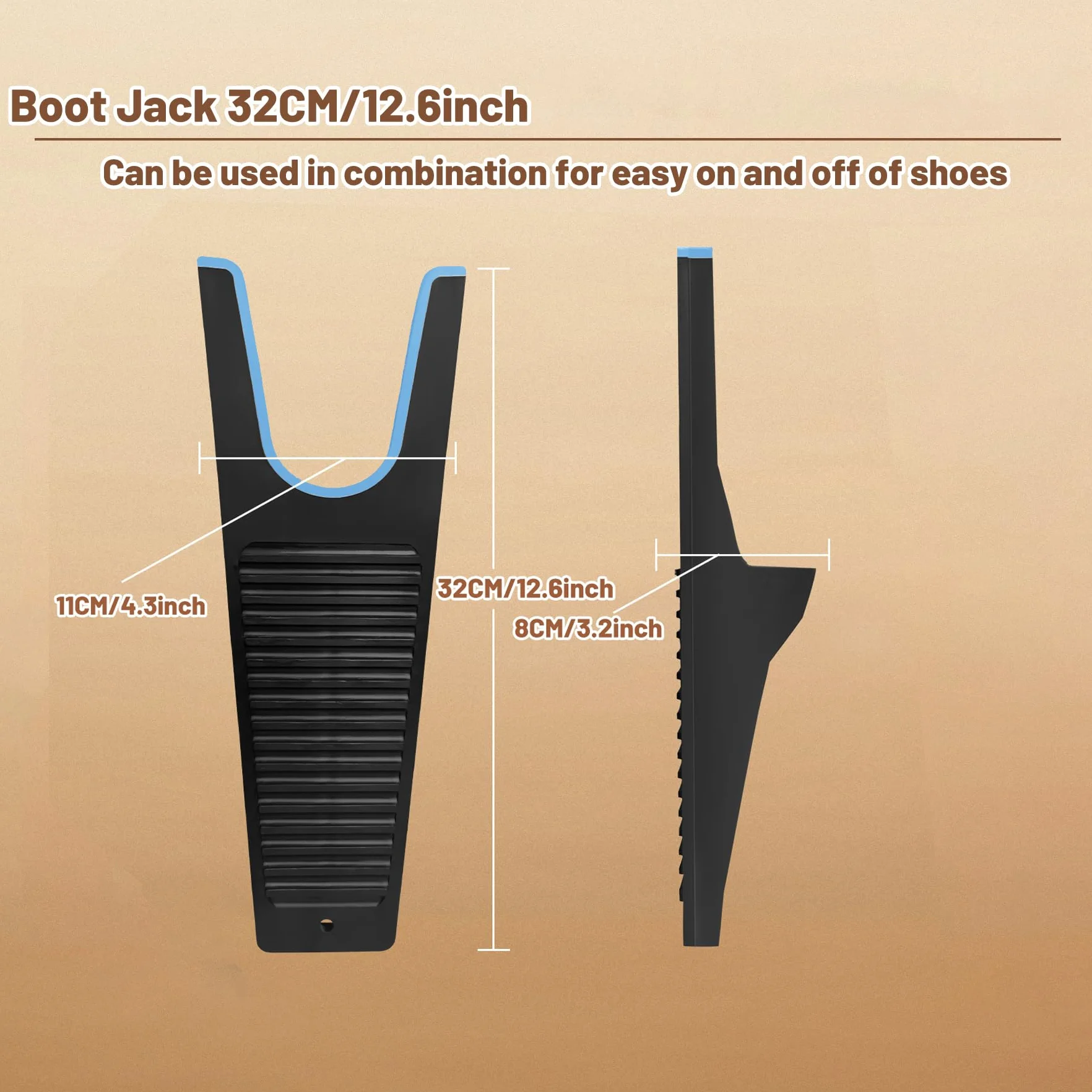 ZOMAKE Quita Botas,Sacabotas Botas De Plástico De Caballo Con Rascador De Suciedad Y Asa De Agarre Para Botas De Goma,Botas De Jardín Y Botas De Caballo-¡duradero Y Resistente a La Intemperie