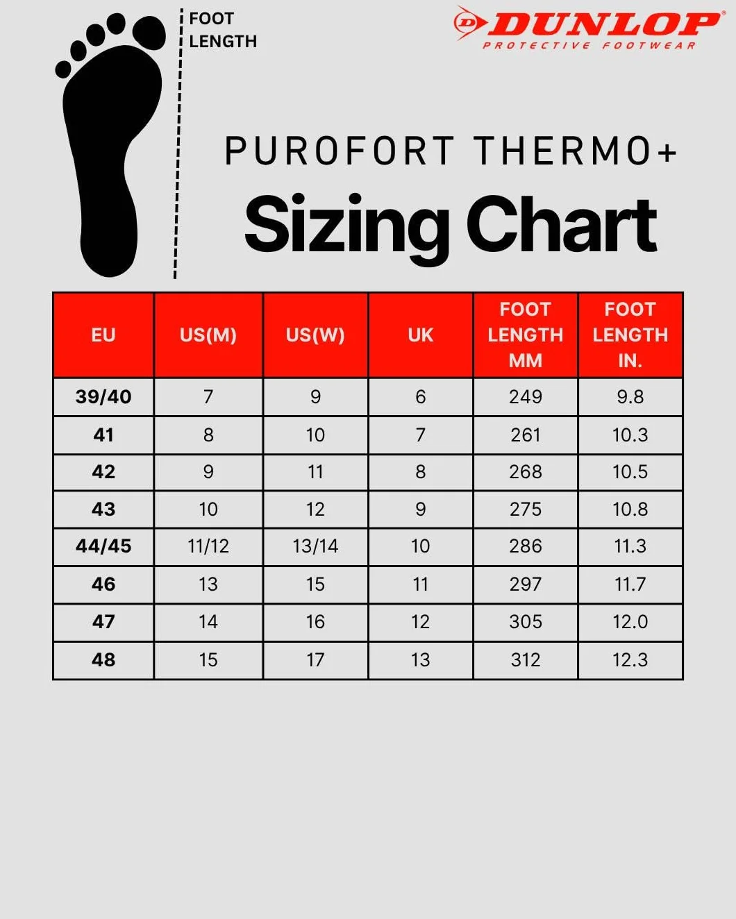 DUNLOP Protective Footwear, C662933, Purofort Thermo+ Full Safety, Verde Oscuro/Negro