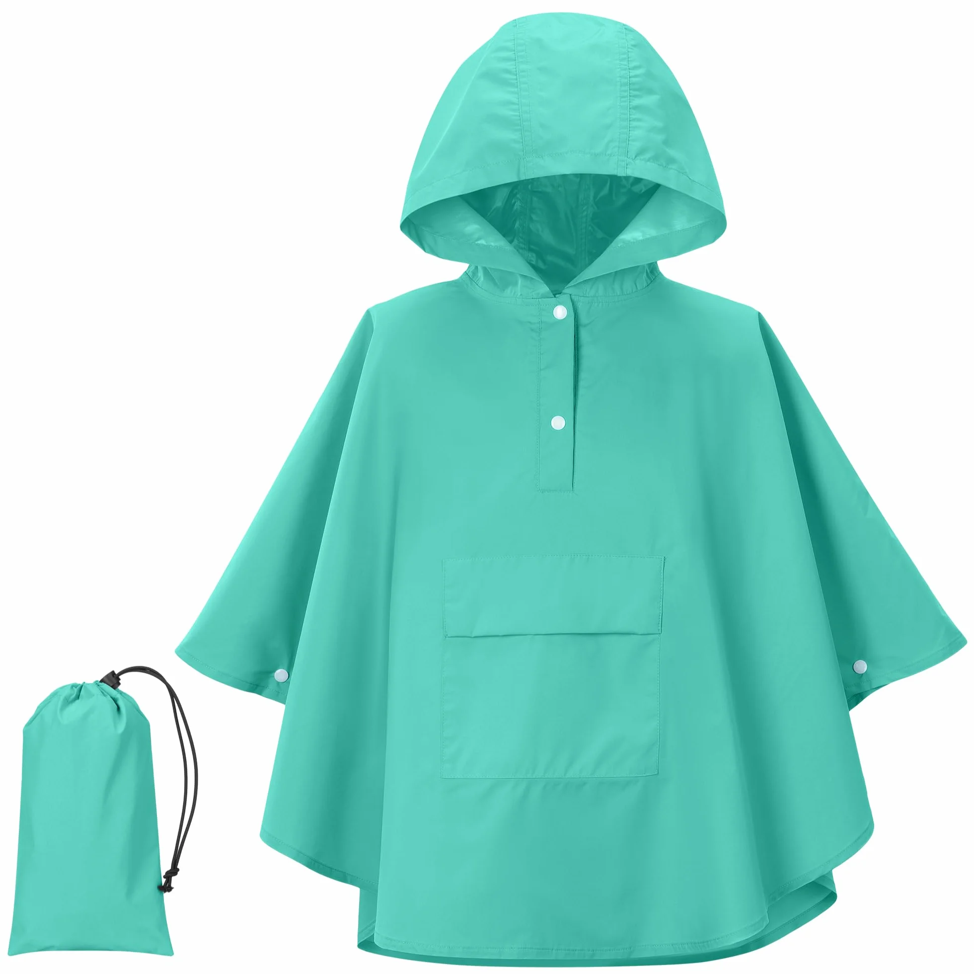 JEMIDI Poncho Impermeable Niño - Capa de Lluvia Infantil Mágica con Cambio de Color al Contacto con Agua - Con Bolsa de Transporte - Poncho Lluvia Niña Niño 3-5 Años - Morado