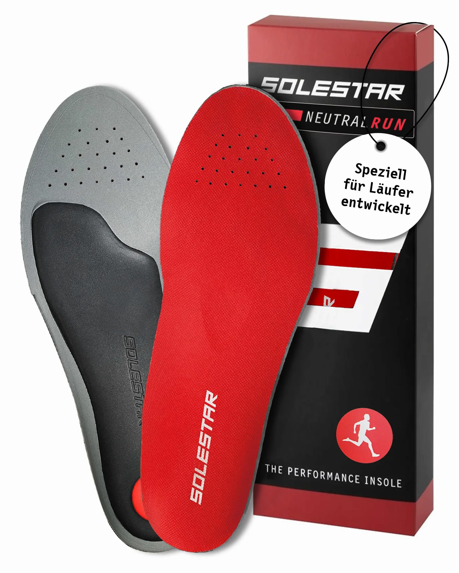 NEUTRAL RUN - Plantillas para zapatillas de correr - Plantillas estabilizadoras para zapatillas de correr al correr y correr - para mayor comodidad y alta seguridad para corredores y corredores