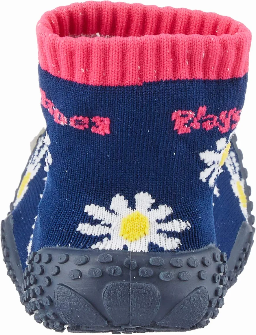 Playshoes Calcetines de Playa con protección UV Flor de Margarita, Zapatos de Agua Unisex niños, Azul Oscuro (Dark Blue), 28/29 EU