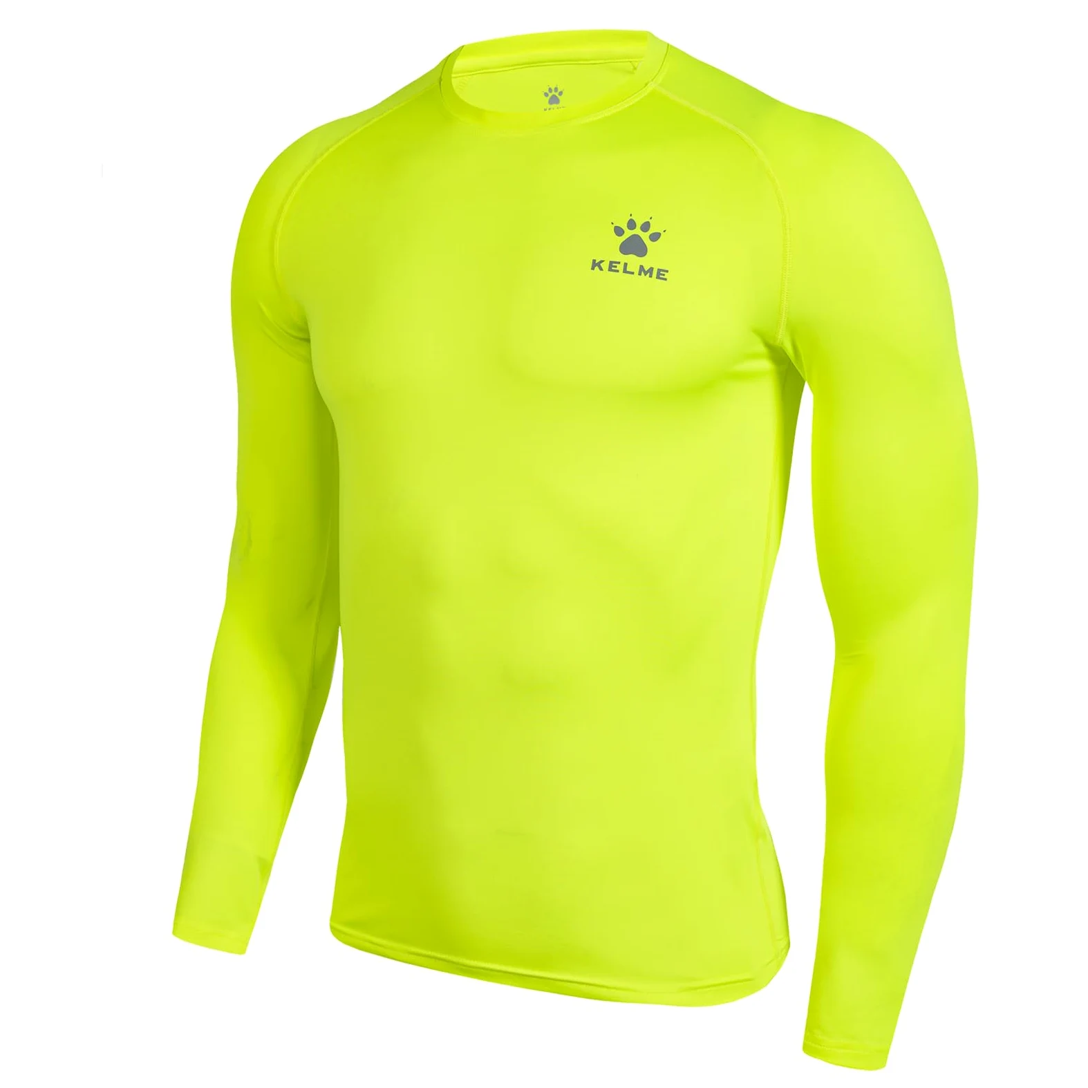 KELME Camiseta de compresión para hombre, manga larga, atlética, para entrenamiento, correr, deportes