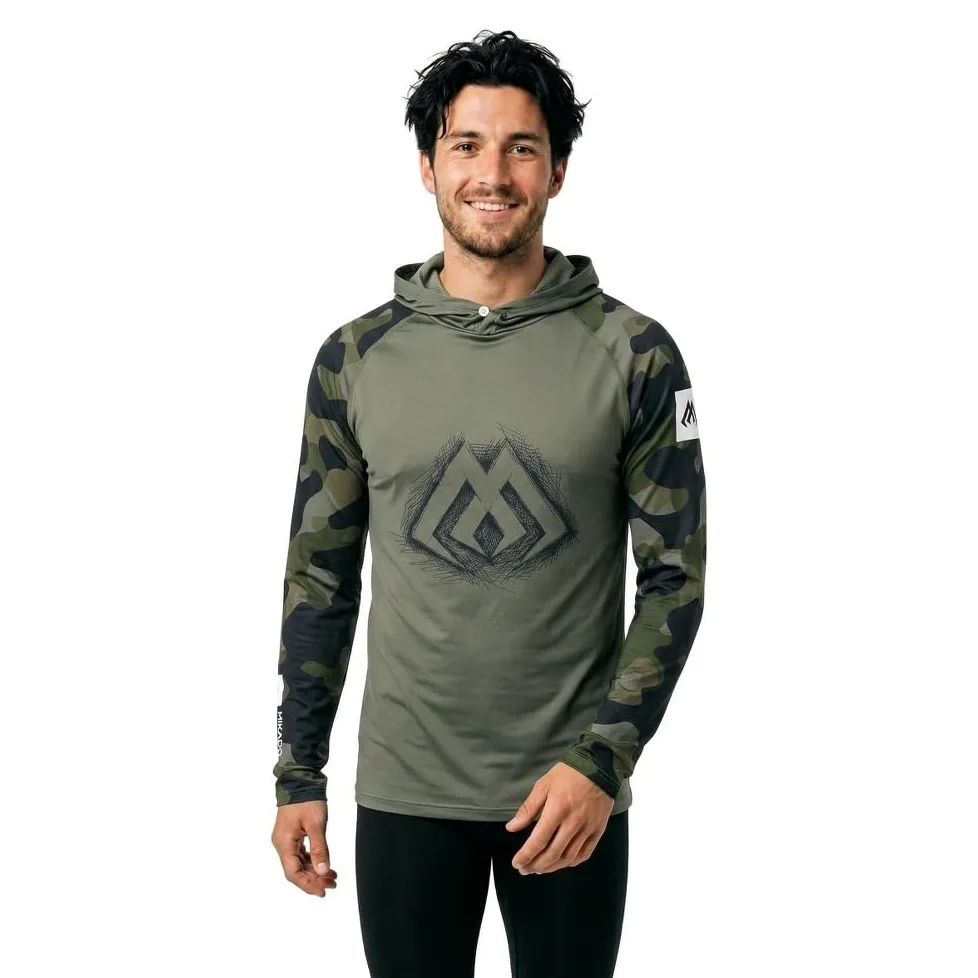 Mikado Gator UV Hooded Long Sleeve T-Shirt L
