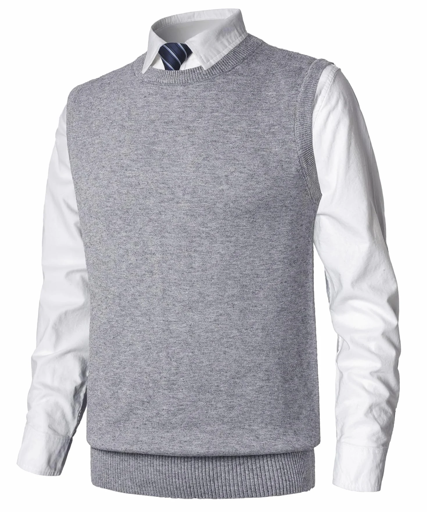 Hombre Invierno Sin Mangas SuéTer Cómodo Cárdigan De Punto Classic Business Gentleman Prendas Casual de Negocios Casual Suéter Prendas de Punto Pullover