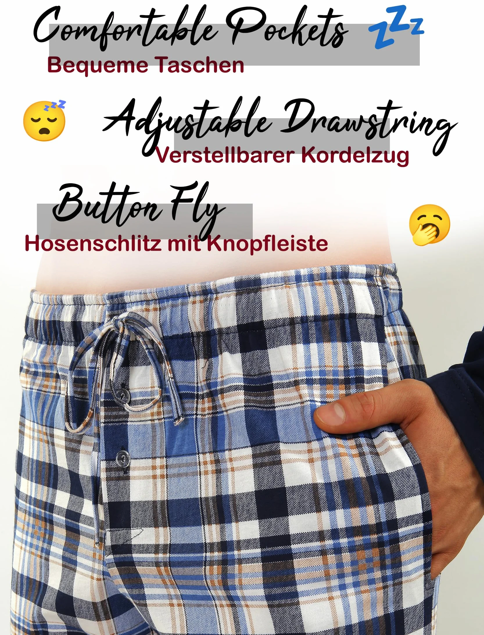 Sesto Senso Pijama Hombre Largo Invierno Clásico Algodon 2 Piezas Ropa De Dormir Conjunto Camisa Manga Larga Pantalones Largos M Jasiek 2188/17