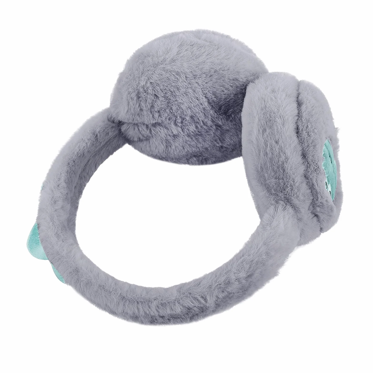 YJZQ Orejeras cálidas para niños, adorables orejeras de felpa de invierno, orejeras suaves, plegables, diseño de dinosaurio, orejeras para niños y niñas, para niños de 3 a 12 años