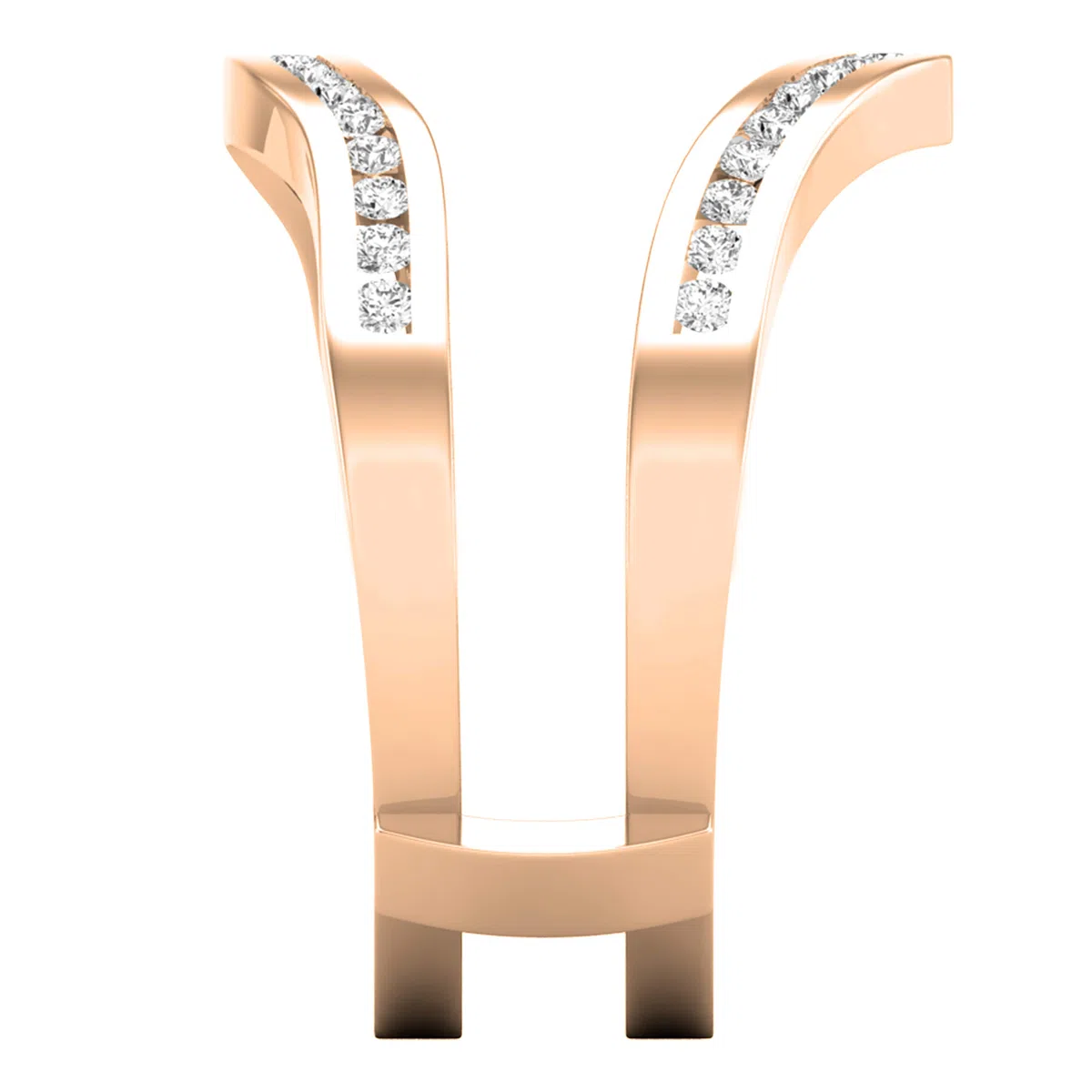 DazzlingRock Collection 14 quilates oro rosa redonda H-I Diamante cultivado en laboratorio.